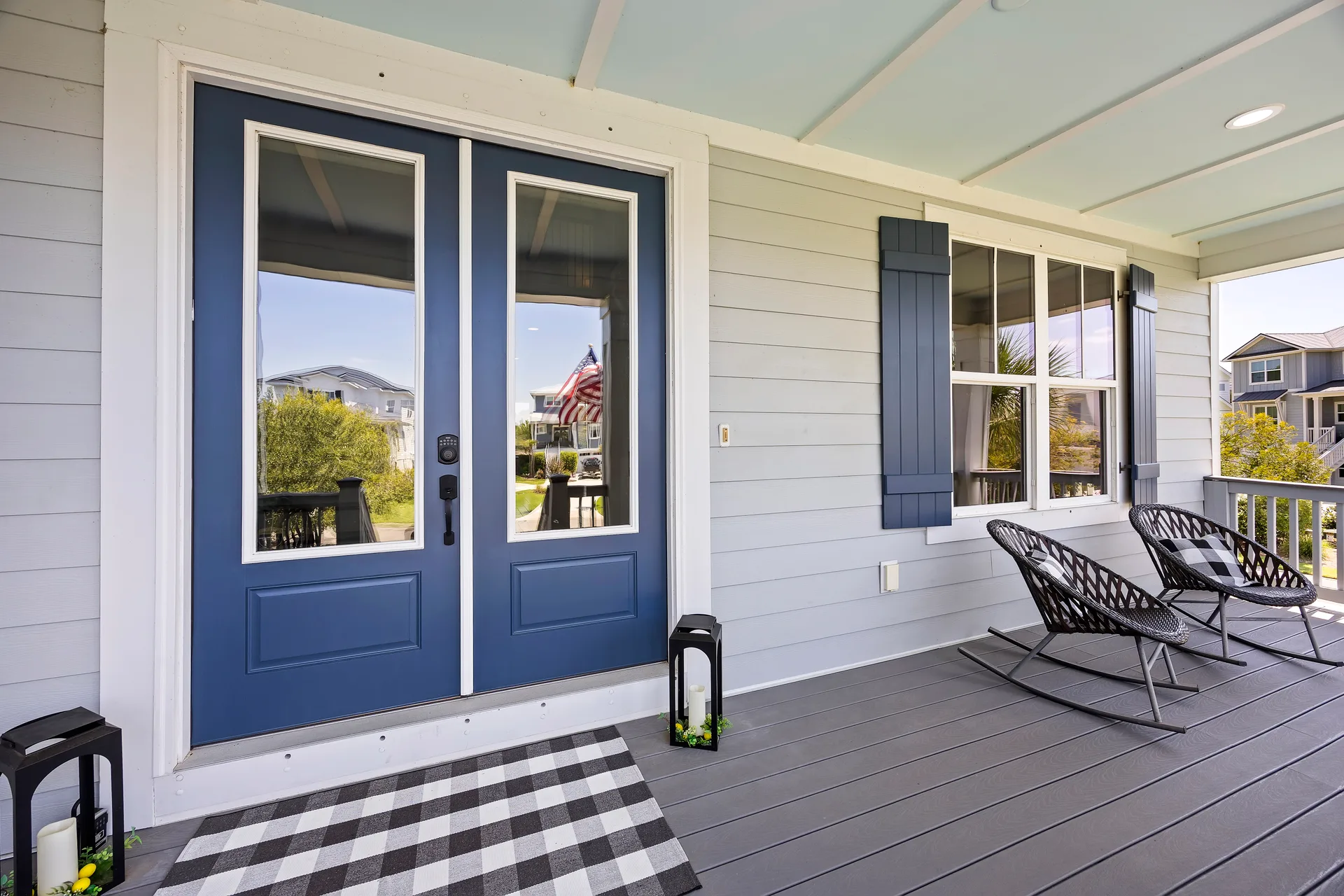 Front Porch Entrance at 32 Hackney Pony Lane, Hilton Head Island SC