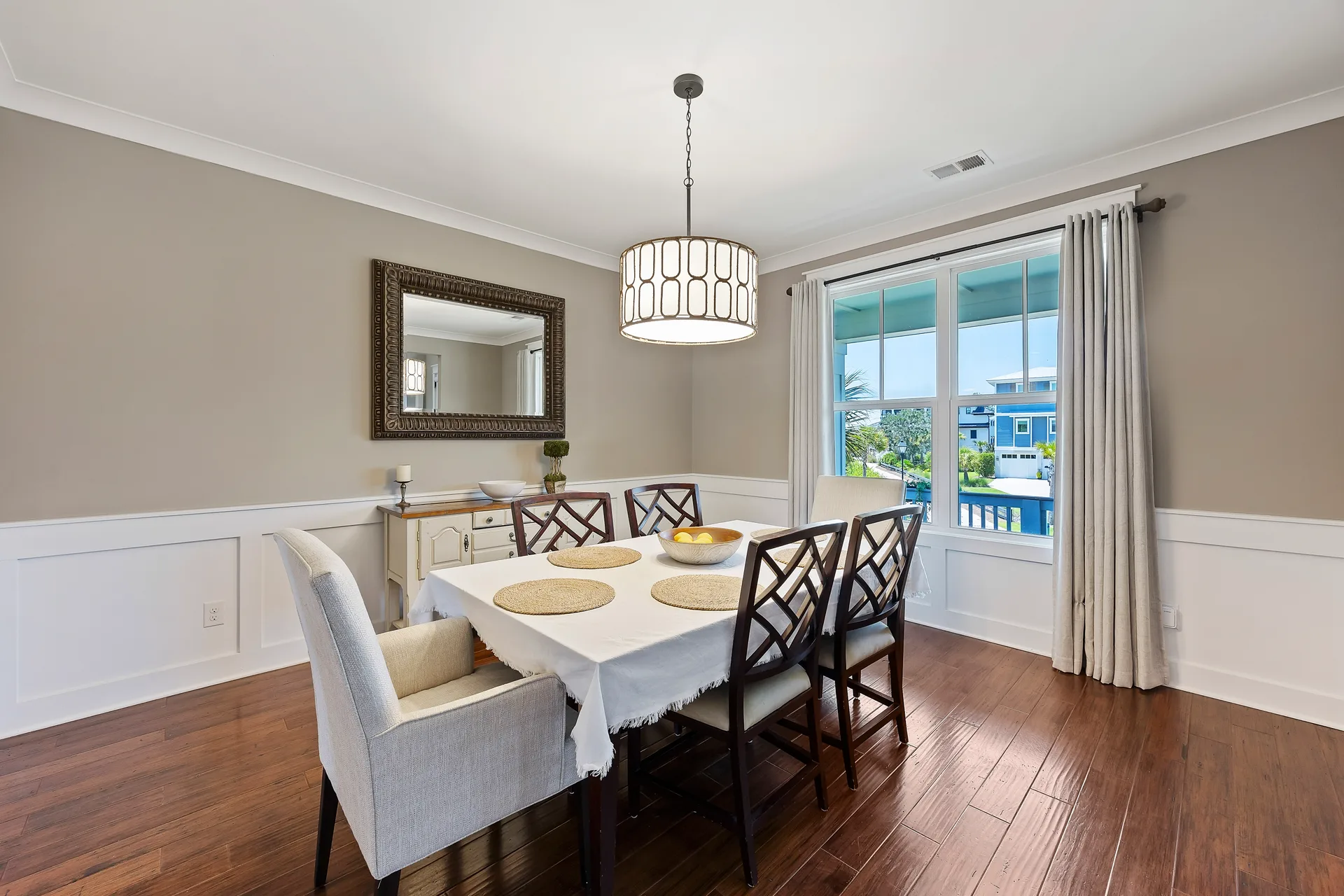 Dining Room with Wainscoting at 32 Hackney Pony Lane, Hilton Head Island SC