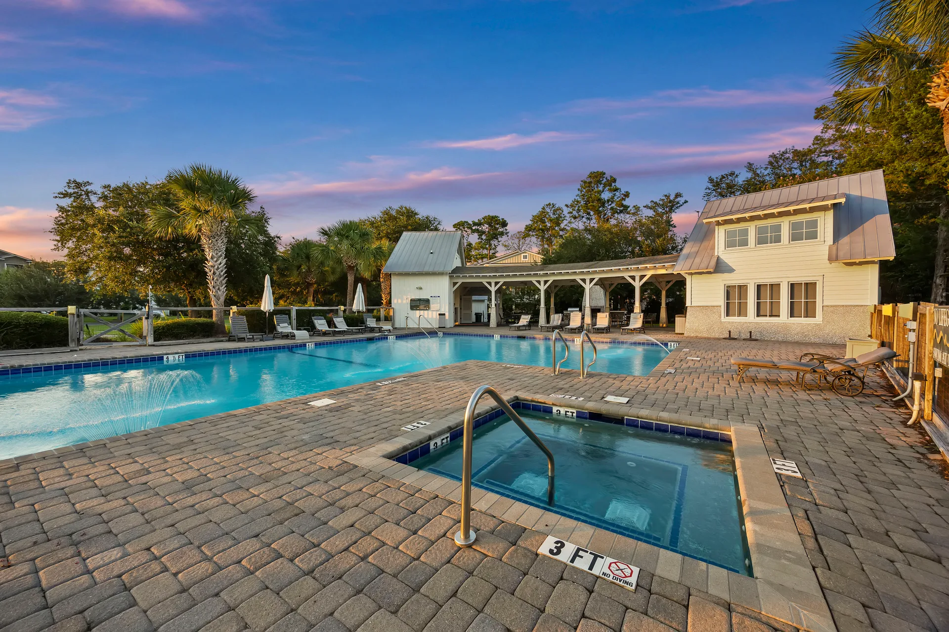 Community Pool Deck at 32 Hackney Pony Lane, Hilton Head Island SC
