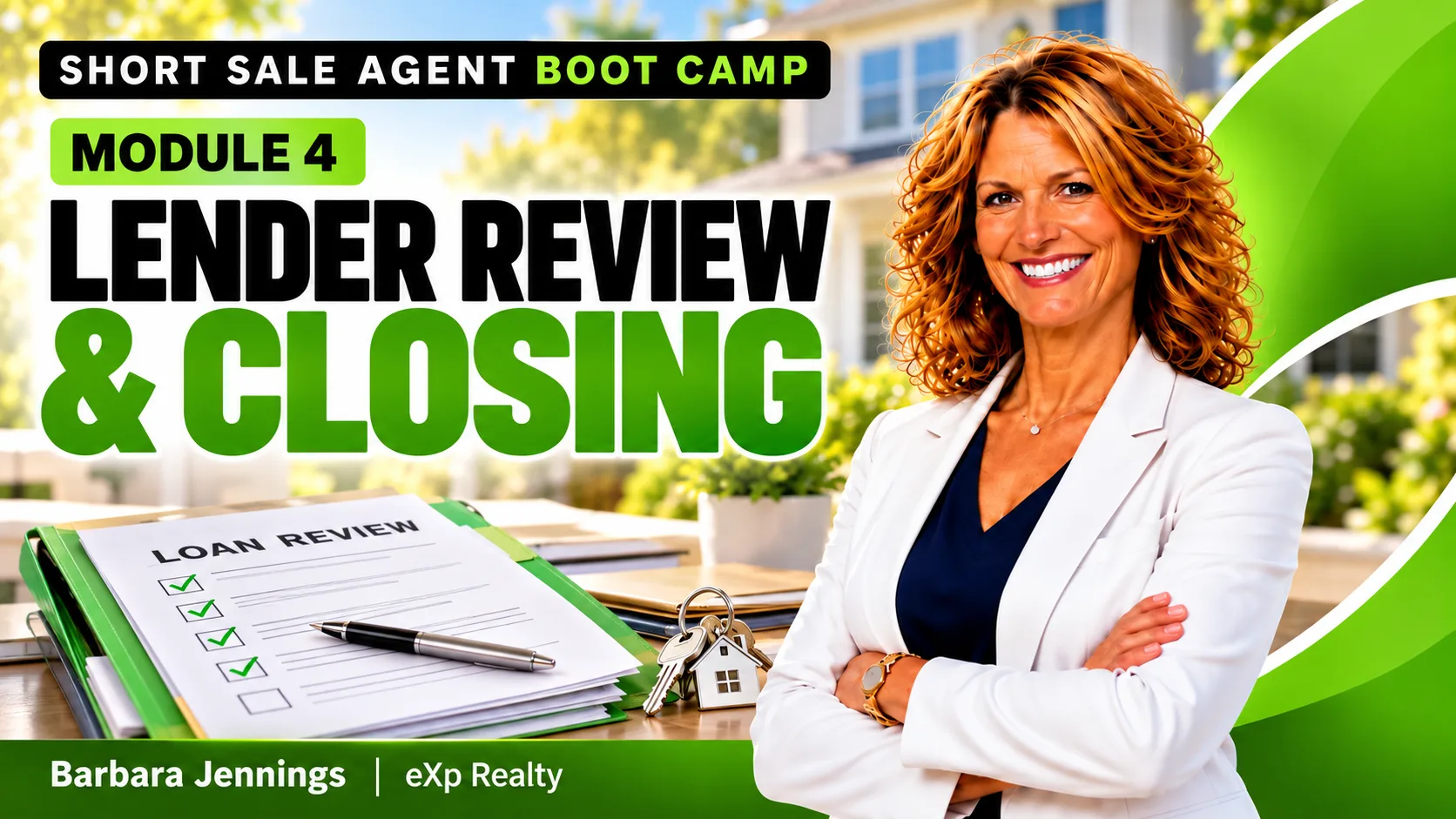 Lender Review and Closing module graphic for the Short Sale Agent Bootcamp