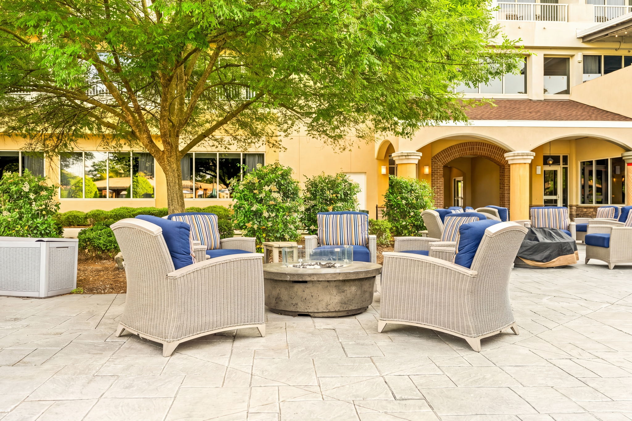 Patio seating area