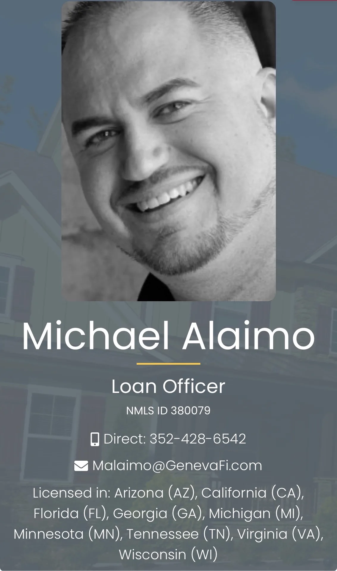 Headshot of Mike Alaimo, Senior Mortgage Loan Officer