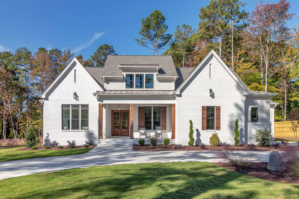 Suburban single-family home in the Raleigh Triangle area