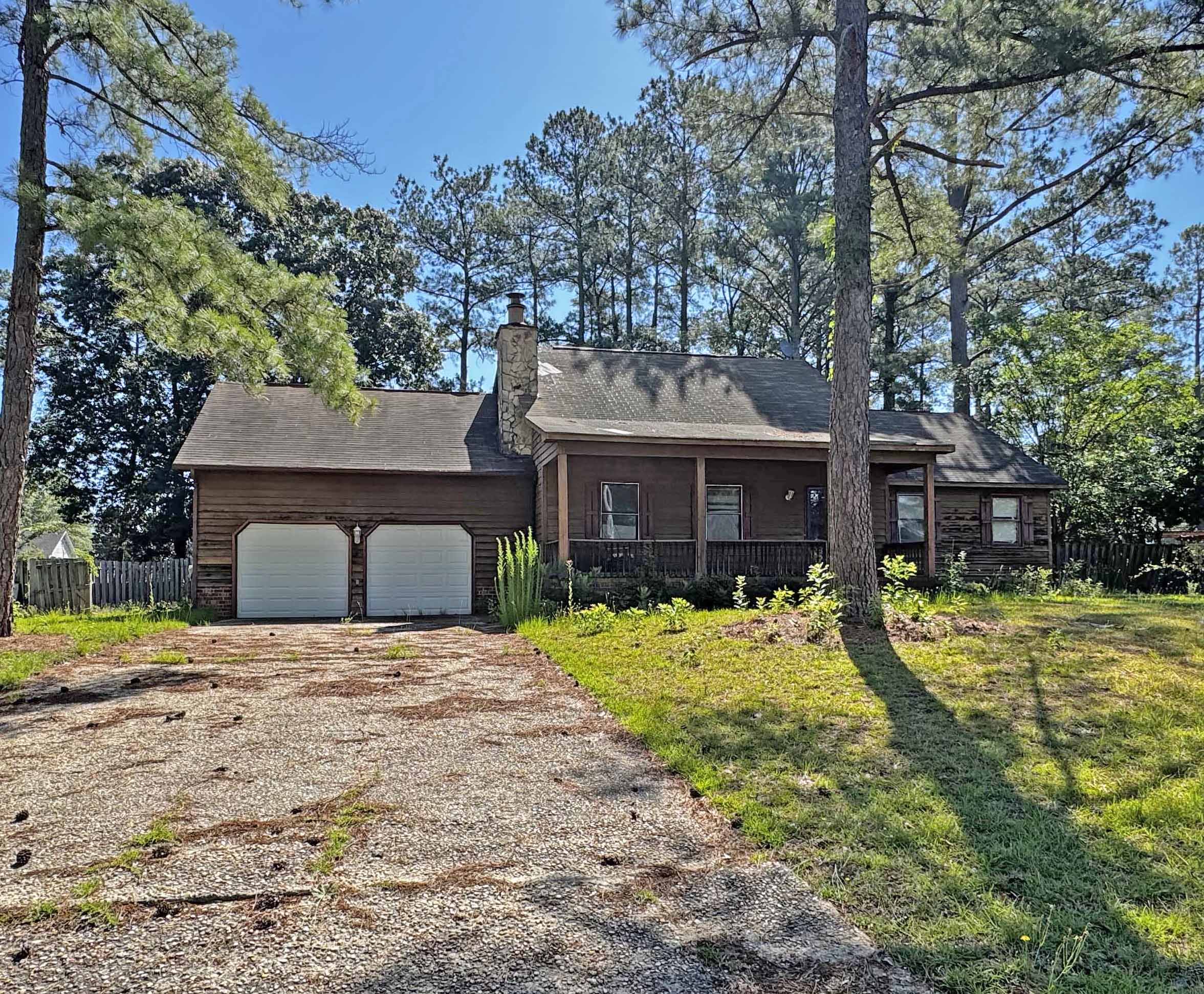 The distressed Hoke County home at 609 Lufkin before its sale