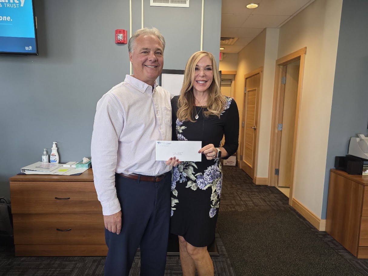 Peoples Security Bank & Trust presents an EITC donation to the Northampton Area Konkrete Kids Educational Foundation