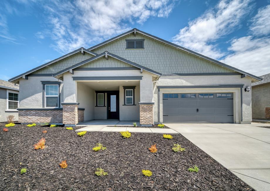 The Marshall floor plan at Summit at Liberty in Rio Vista, California: a single-story exterior elevation with a 2-car garage, from the builder's official marketing materials dated September 24, 2026