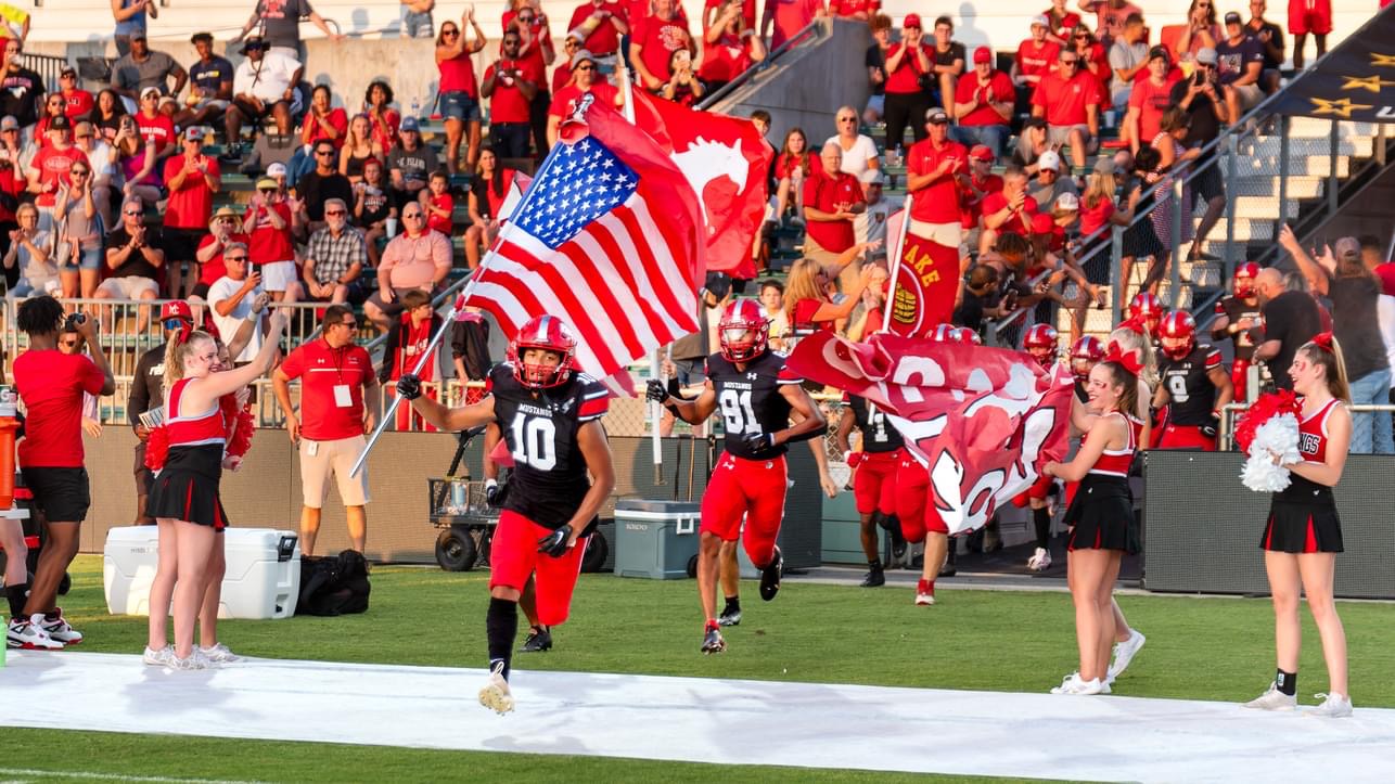 Middle Creek High School football field in Apex, NC