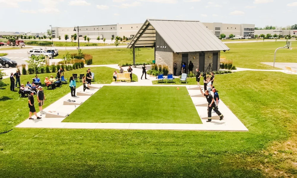 Anson Acres Park in Whitestown with its pond, fitness and nature trails, and family-friendly picnic shelter