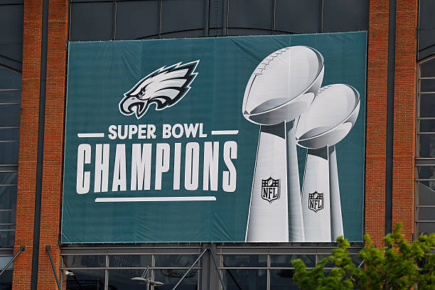 Lincoln Financial Field with Philadelphia Eagles Super Bowl Champions signage