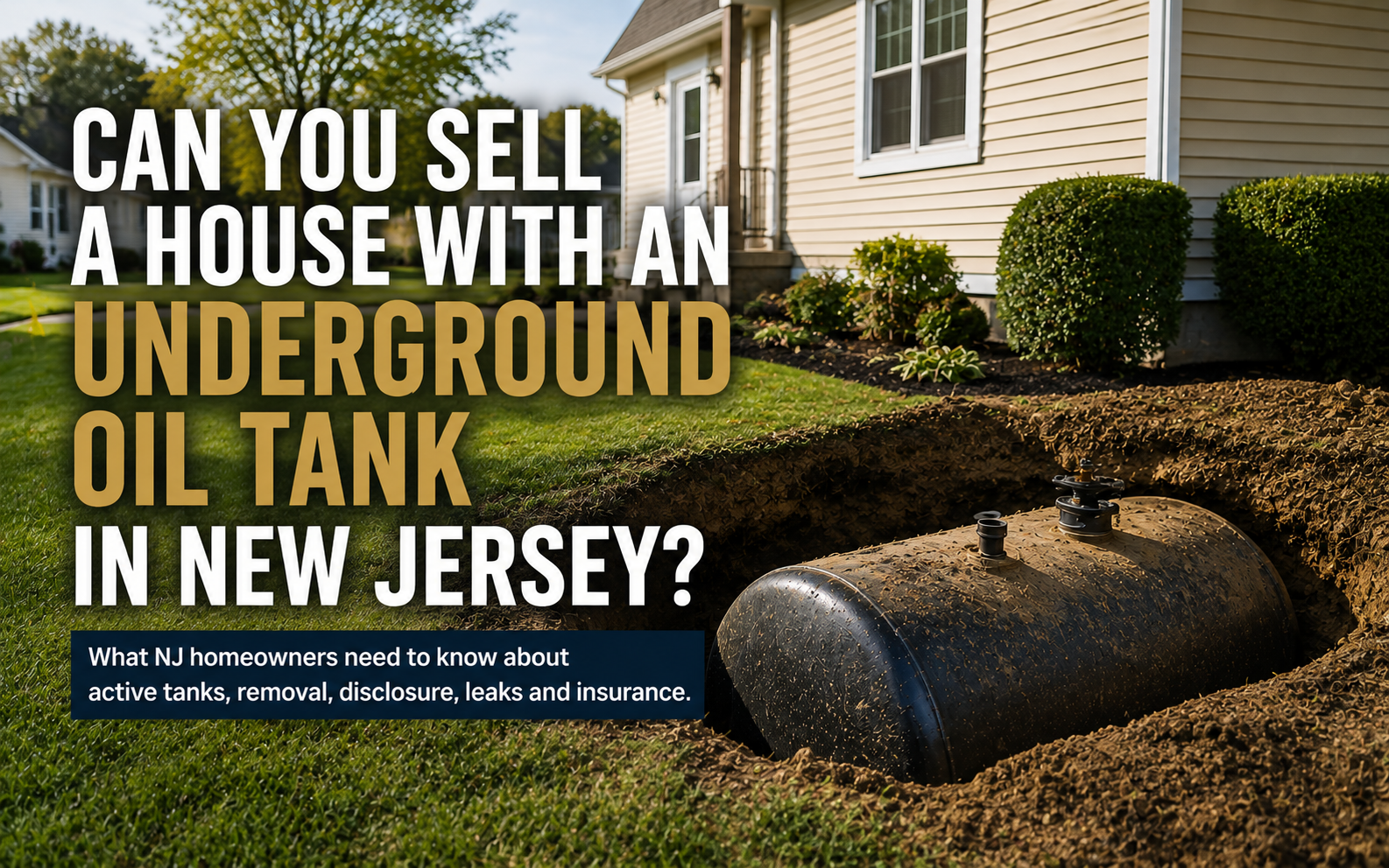 Underground oil tank in New Jersey what home sellers need to know