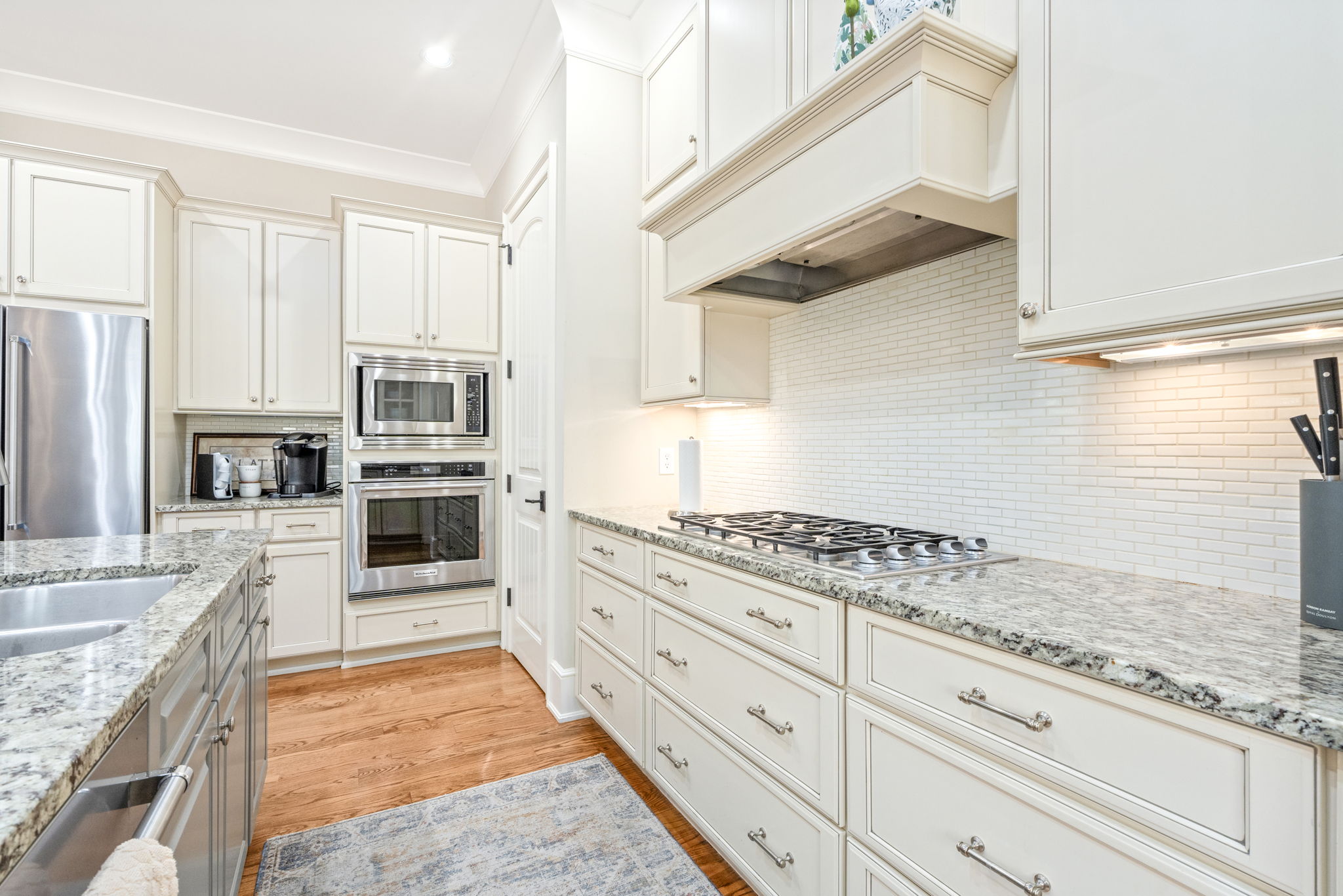 Kitchen island and prep space