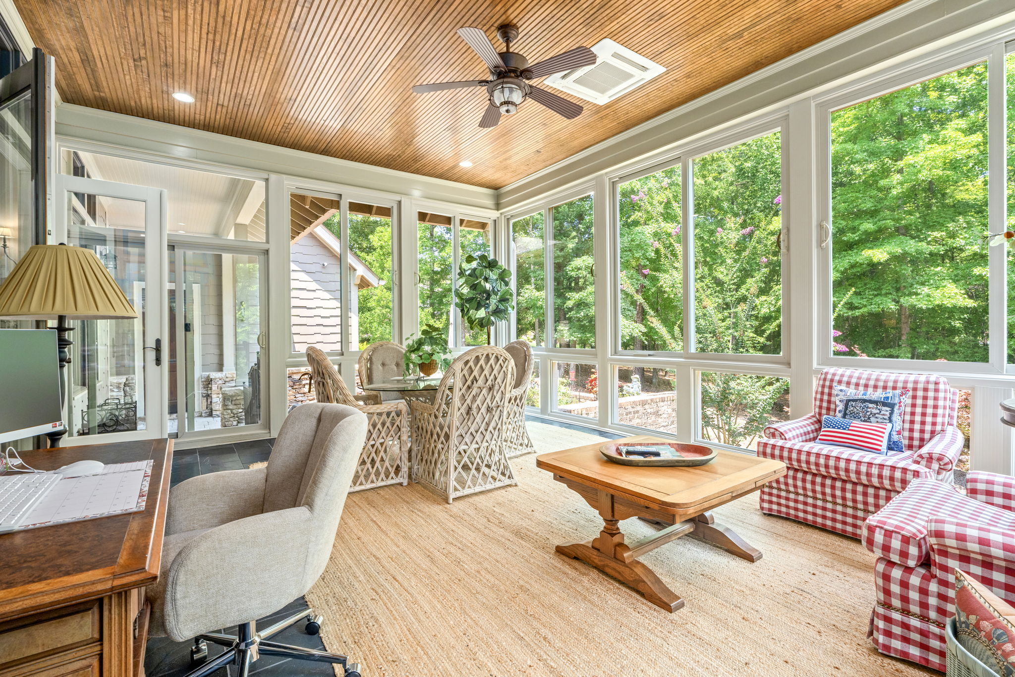 Sunroom seating area