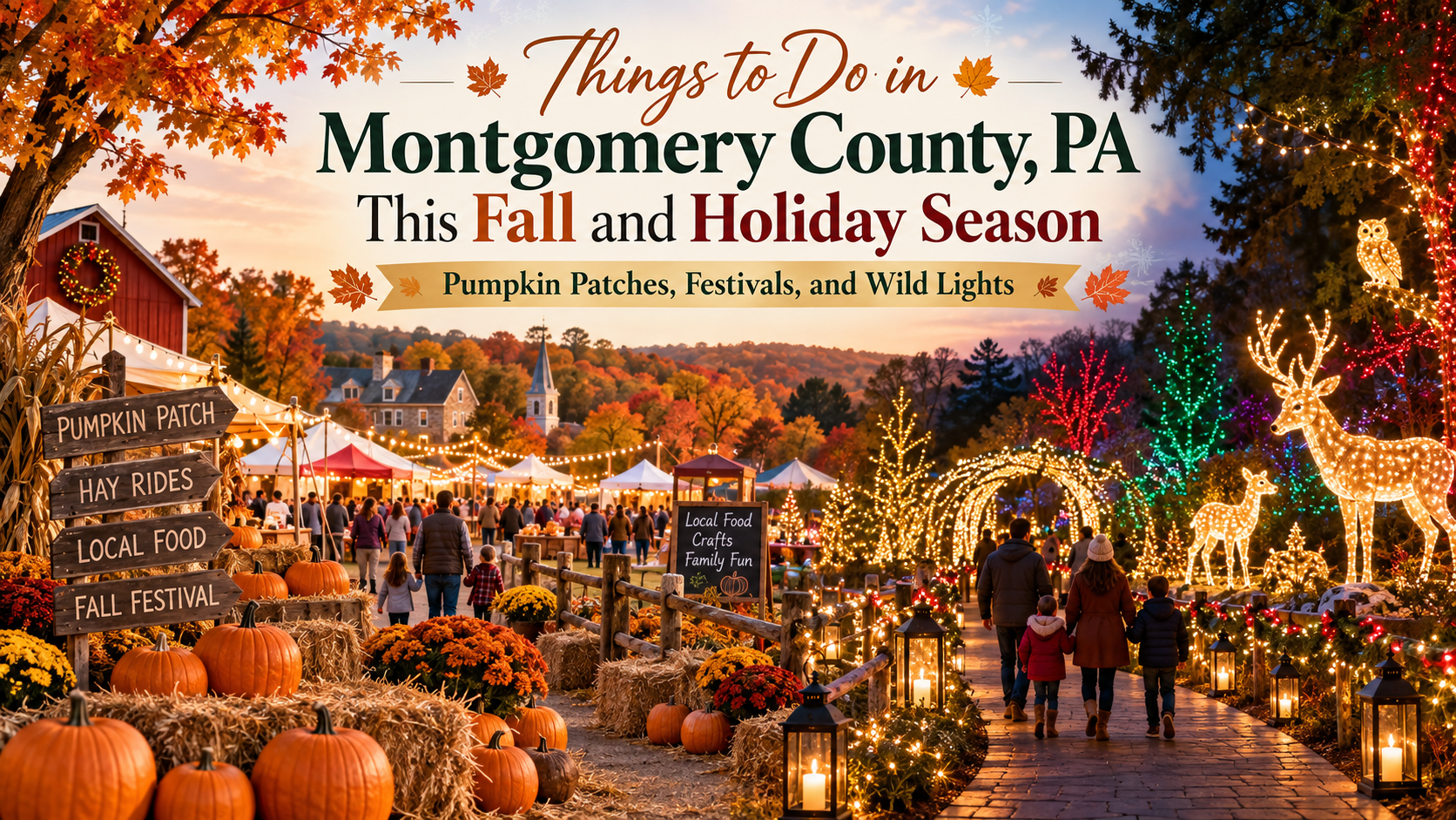 Fall festivals to holiday lights: a seasonal banner for Montgomery County community events