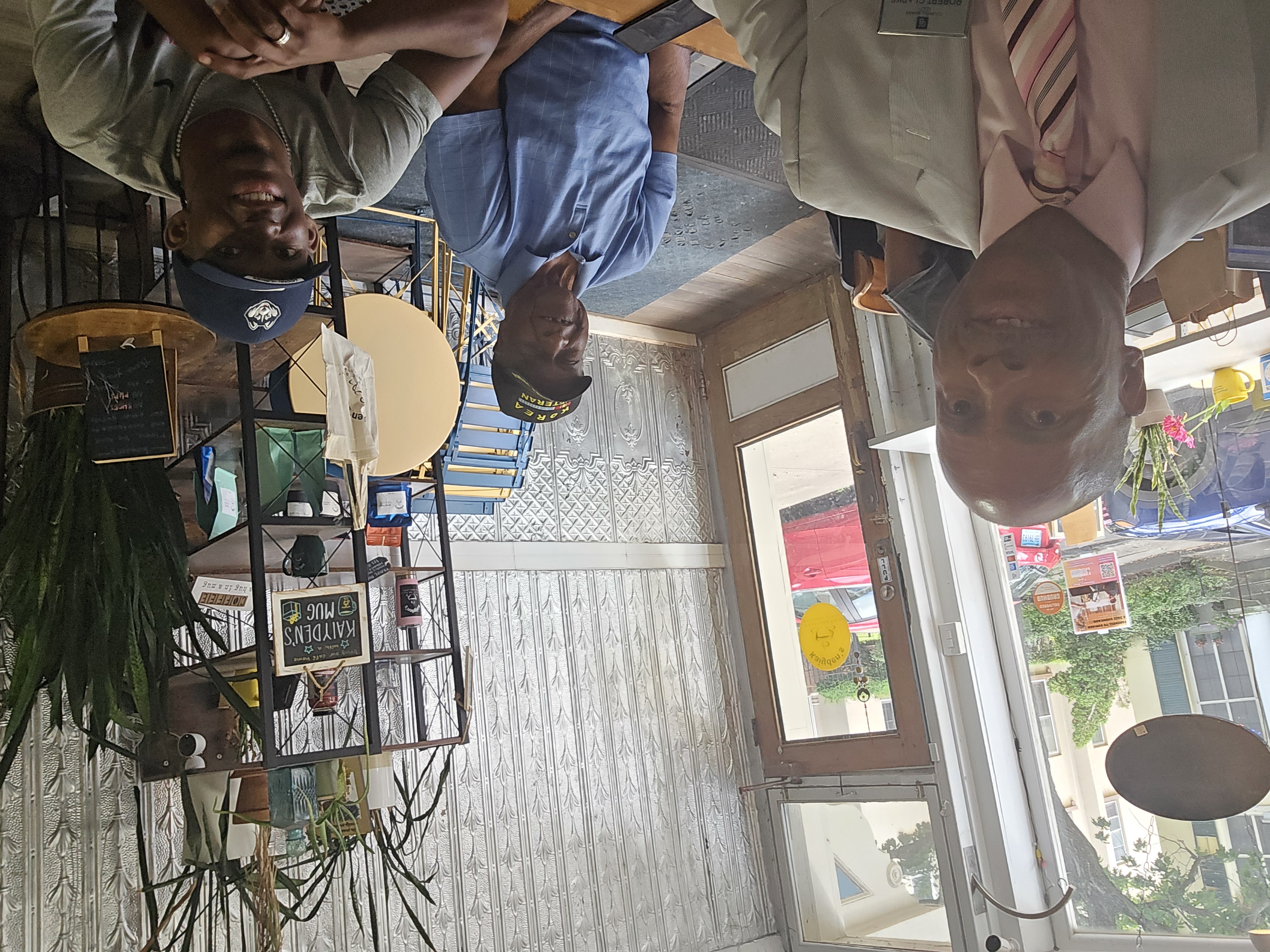 Meeting at Kaiyden's Cafe in New Haven.