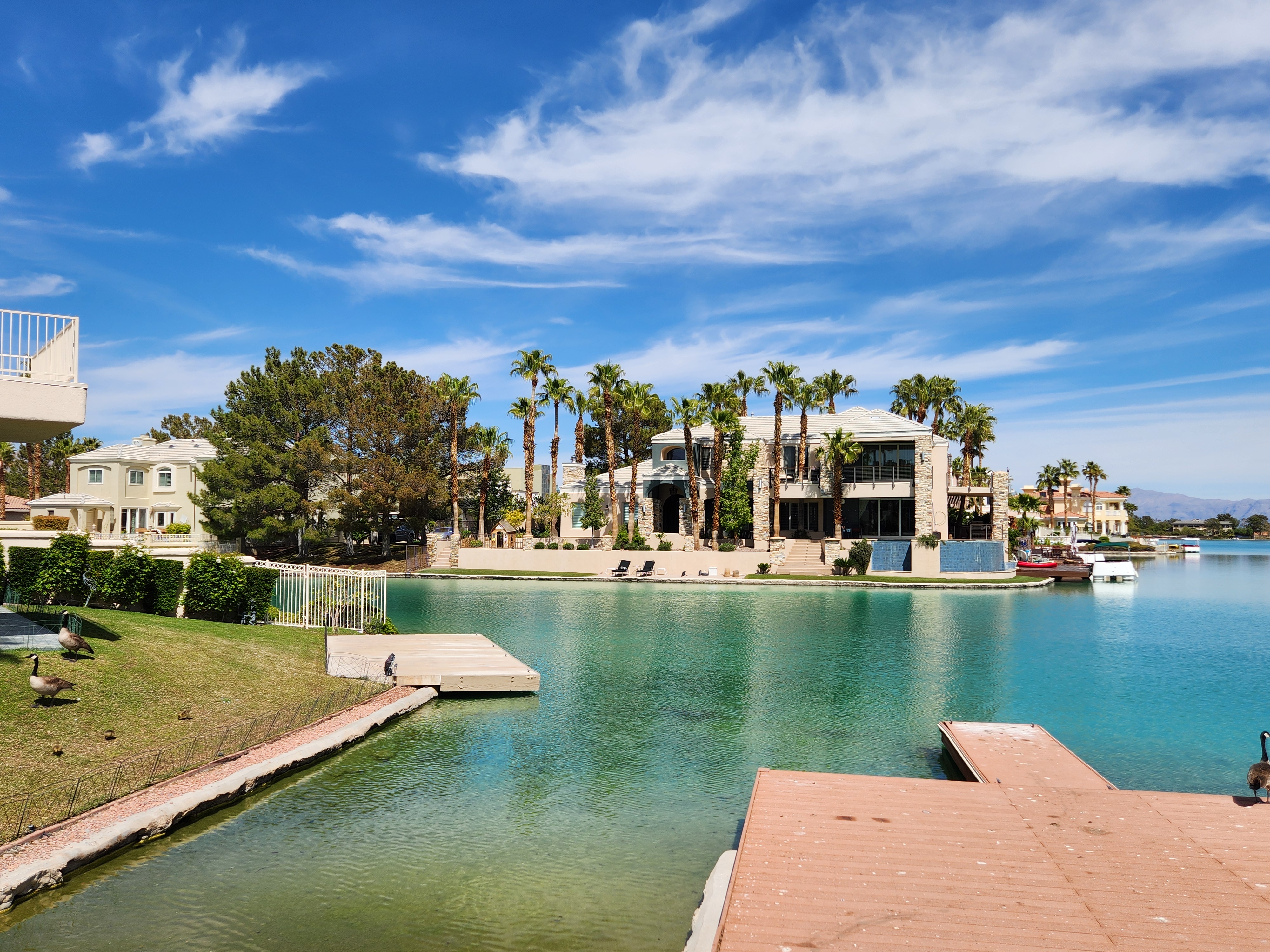 Waterfront homes and lake views in The Lakes, Las Vegas