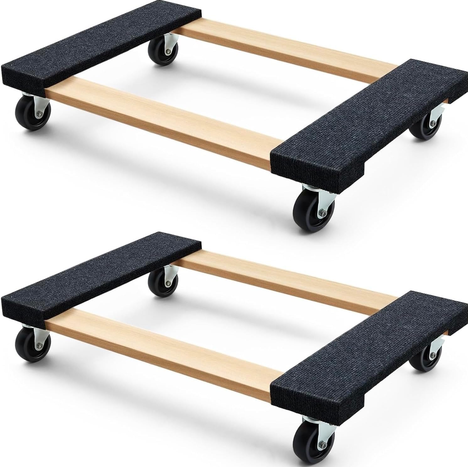 Simpli-Magic 79545 30 in. x 18 in. Hardwood Furniture Moving Dolly 1,320 lbs. Capacity