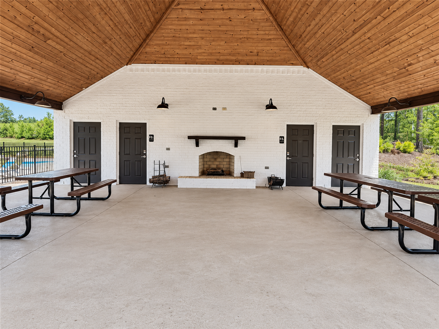 Rustic pavilion in Cannongate, Auburn, Alabama