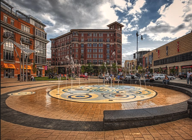 Vibrant Columbia Heights neighborhood in Washington DC
