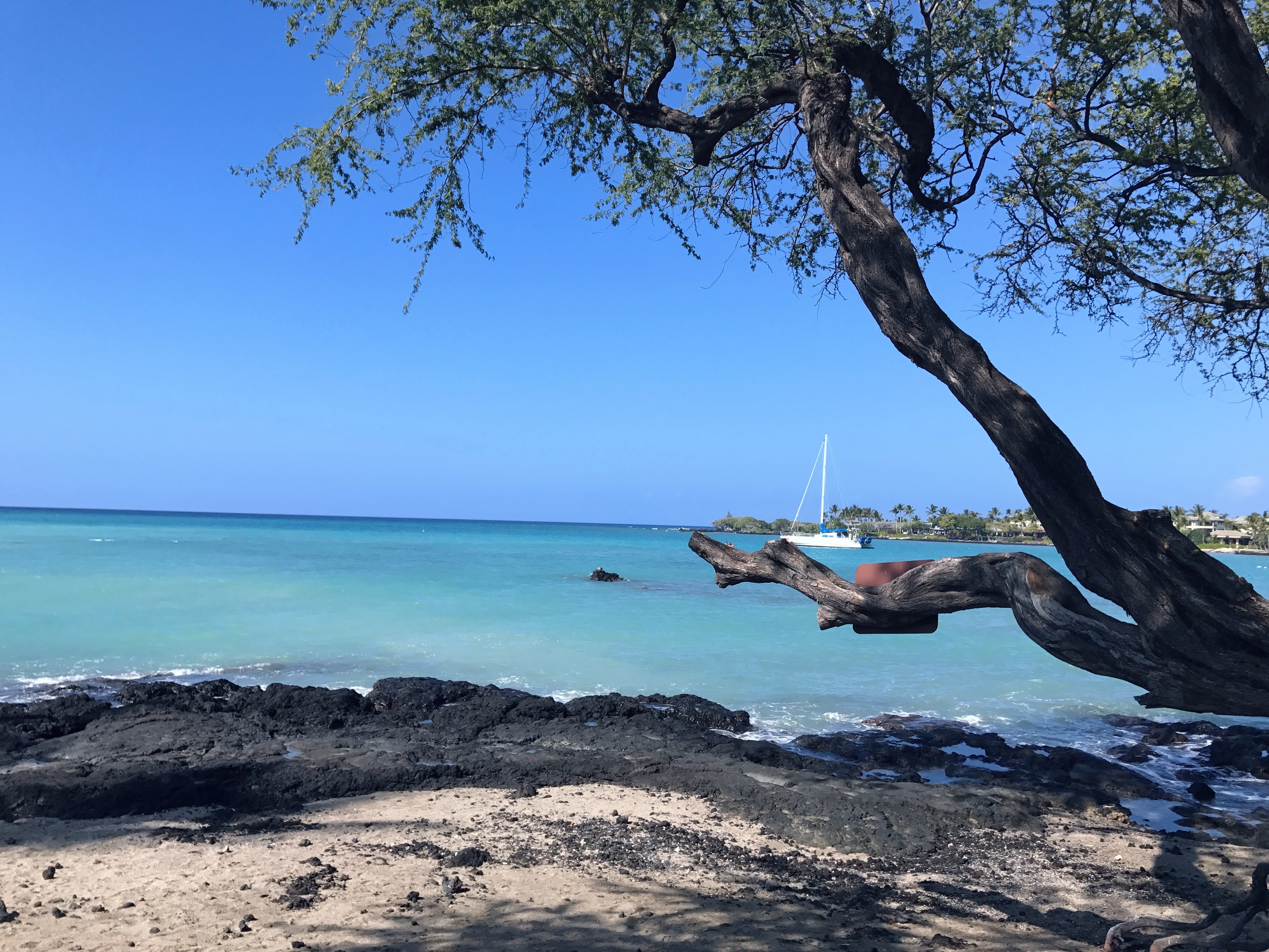 ʻAnaehoʻomalu Bay at Waikoloa Beach Resort, a white-sand beach on the Kohala Coast