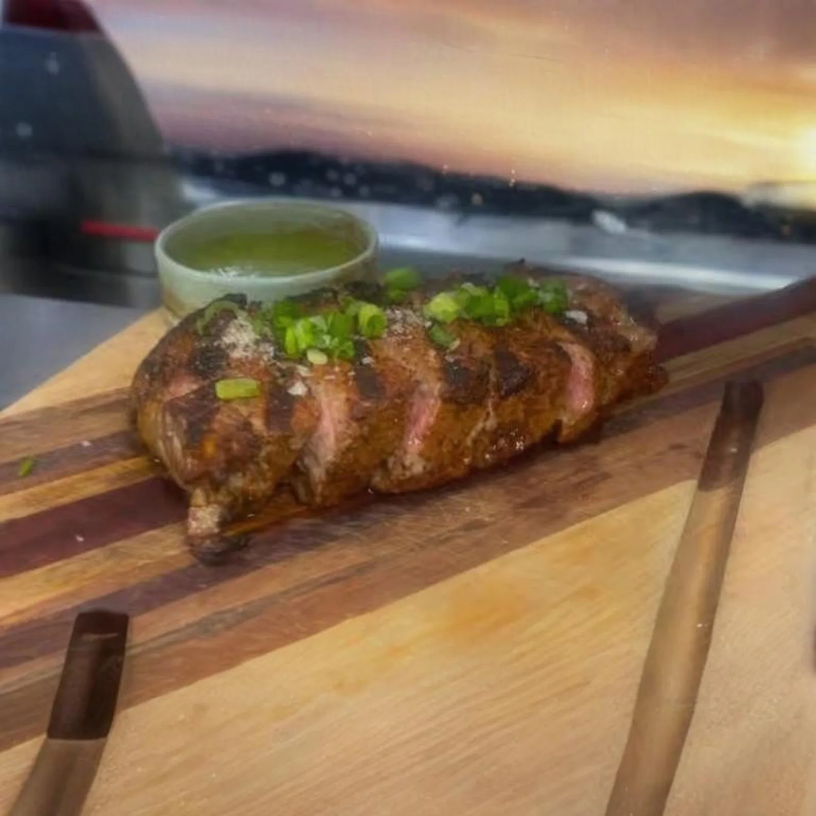 Cowboy steak at Comida SRQ in Sarasota, photographed by Kim Donahue