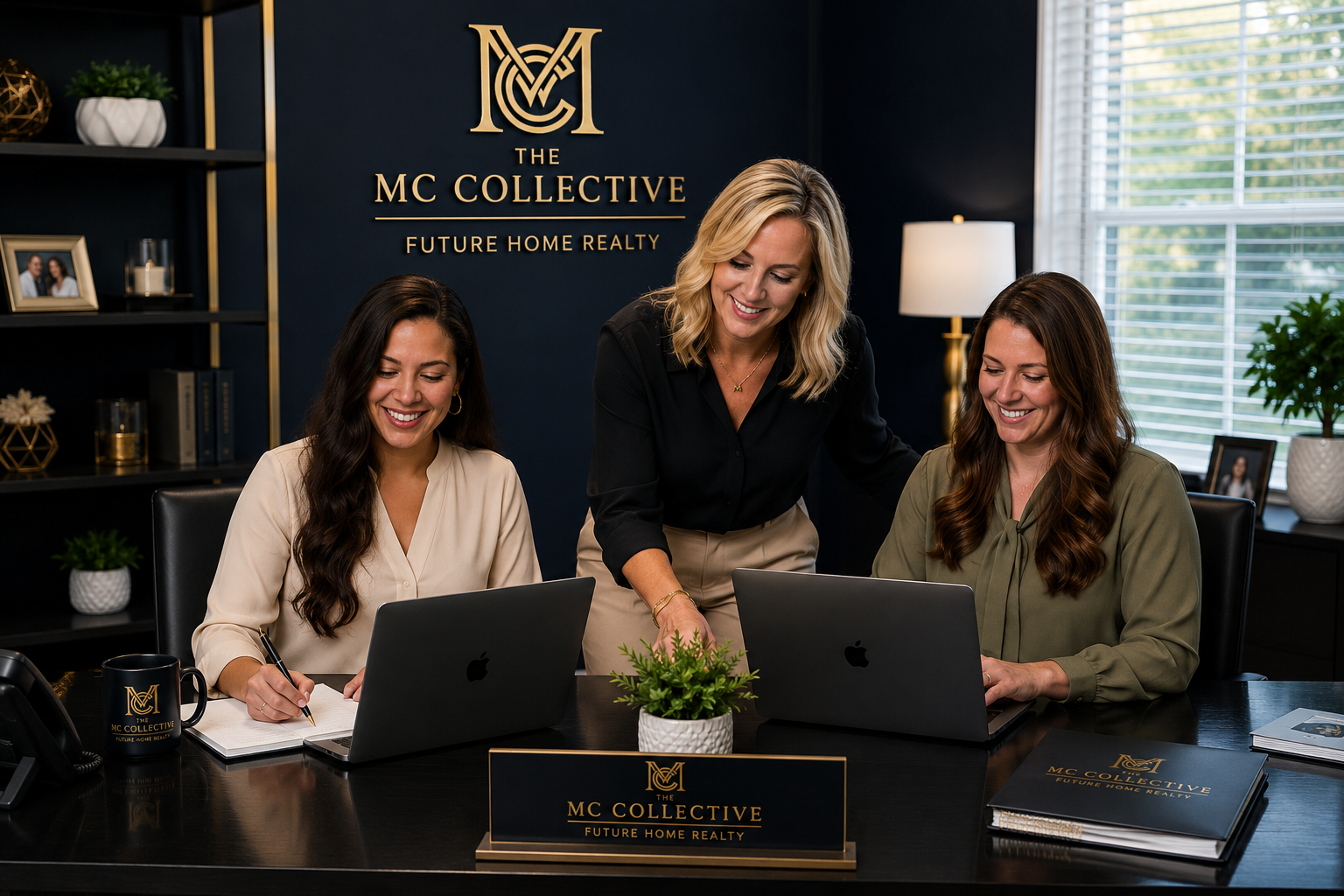 The MC Collective clients exploring a luxury RV resort community