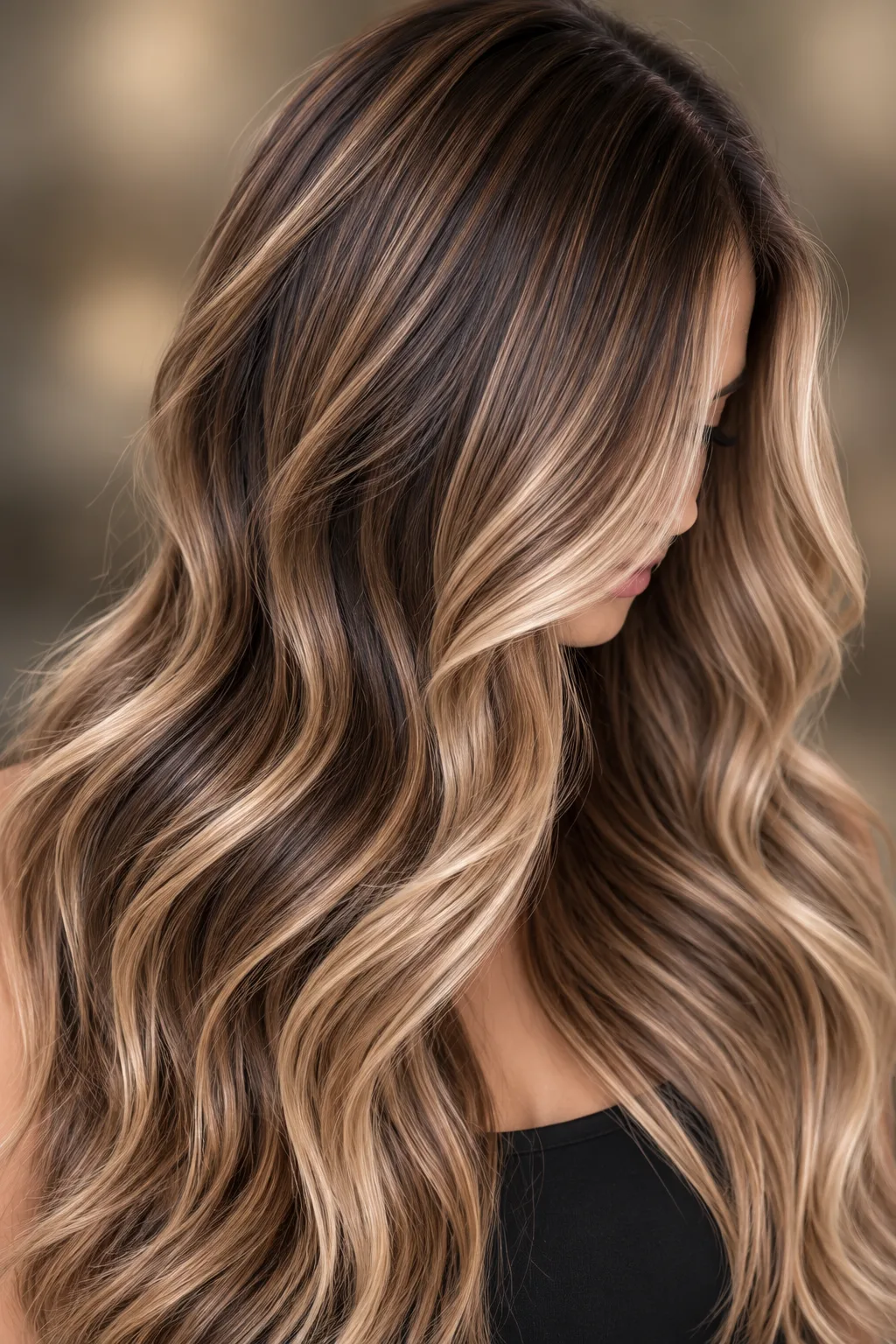 Hand-painted balayage with soft root-melt and light-catching dimension