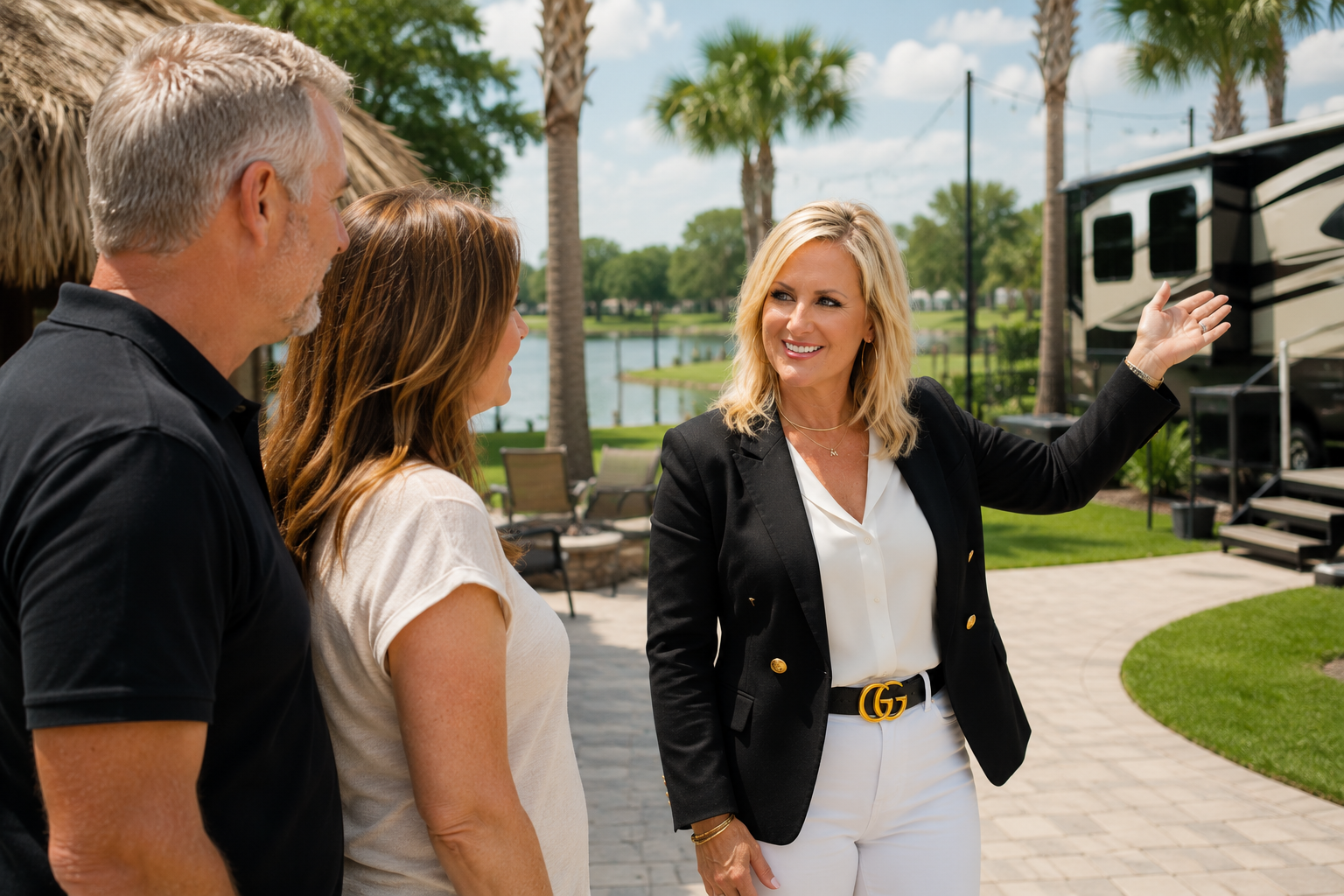 The MC Collective clients walking through a new construction home