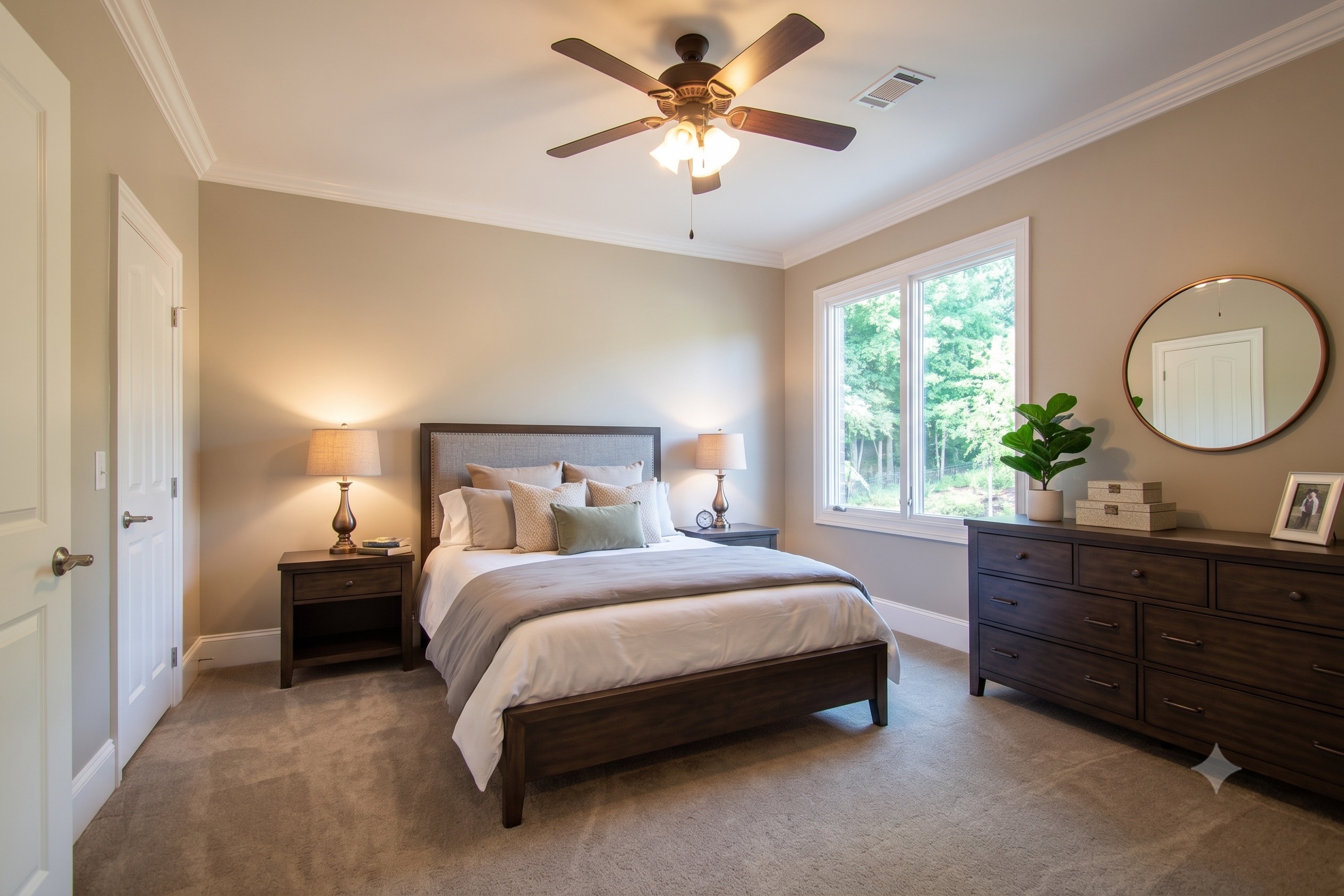 Virtually staged bedroom 5
