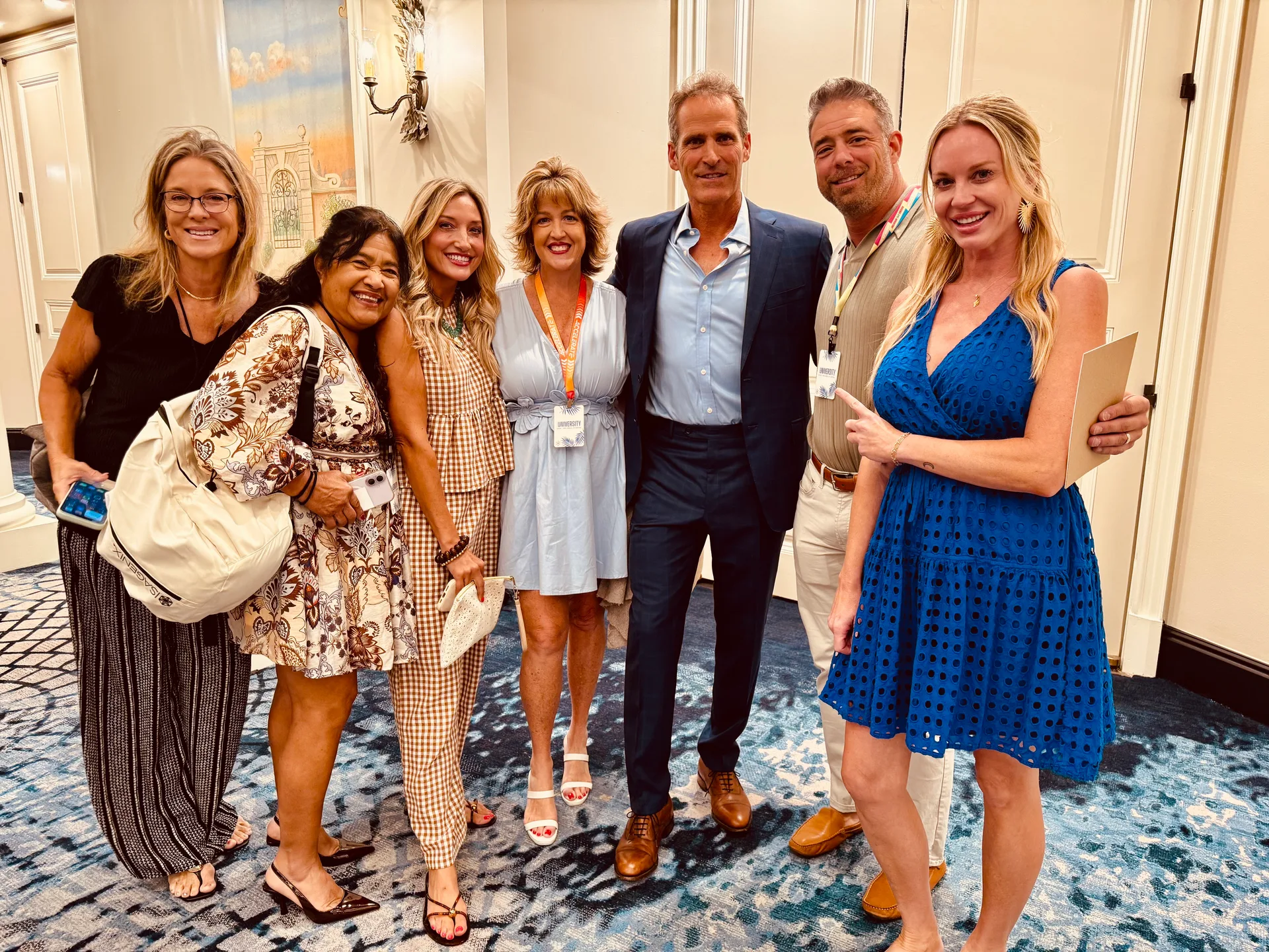 Emily with friends and colleagues