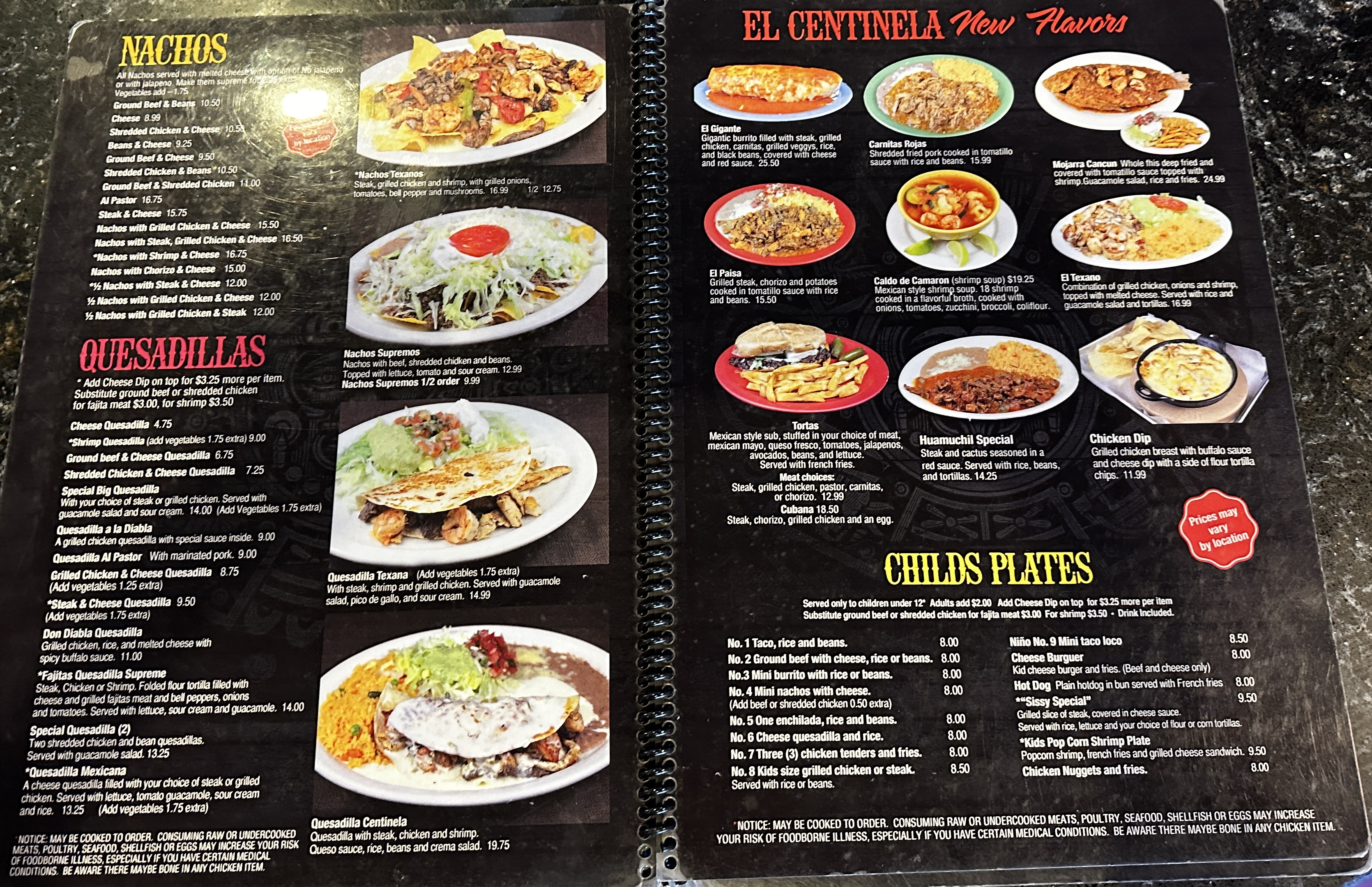 Mexican cuisine and drinks at El Centinela in Flowery Branch Georgia