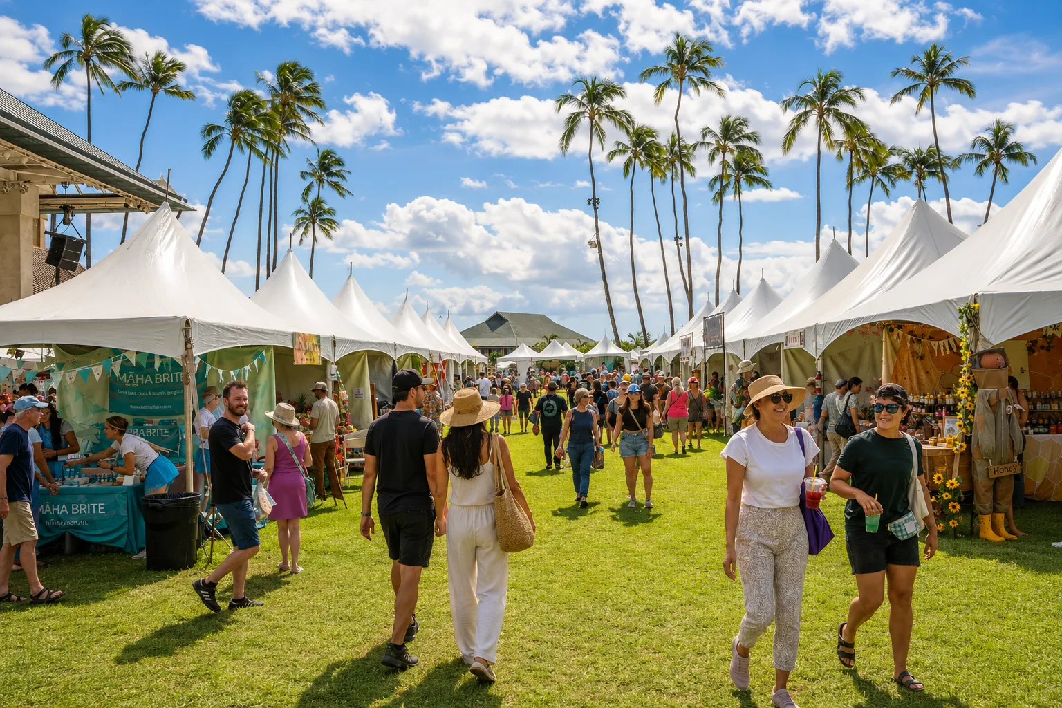 Maui sunset celebration with live music and festive atmosphere