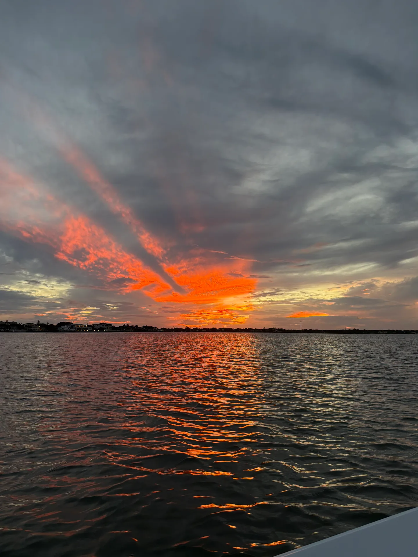 Sunset over the water near Ponte Vedra, Florida