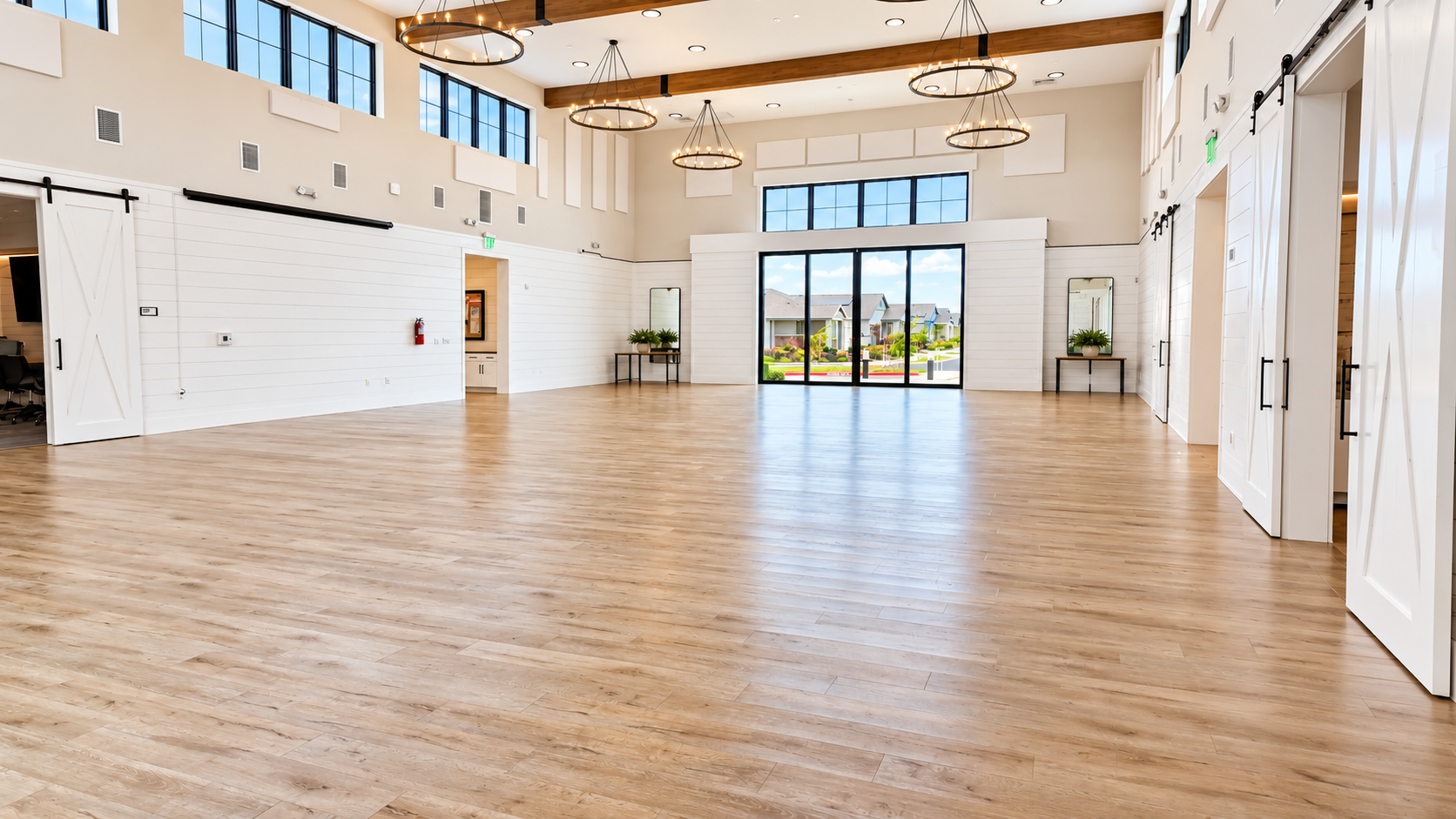 Inside the Events Barn at Club Liberty, Summit at Liberty, Rio Vista