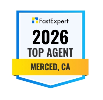 FastExpert Top Agent 2026, Atwater CA award badge