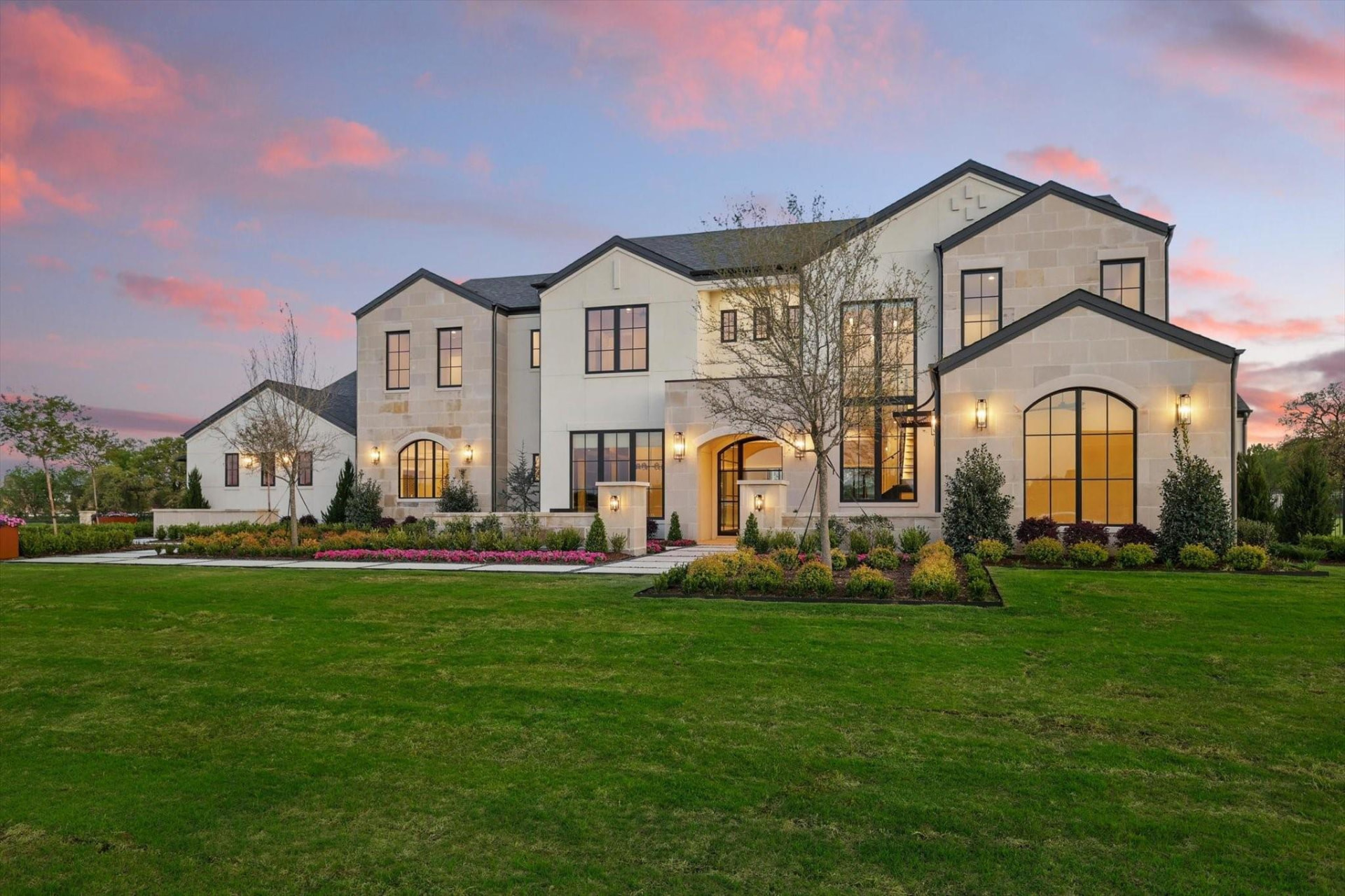 New construction custom home in the Eagle Ridge community in Bartonville, Texas
