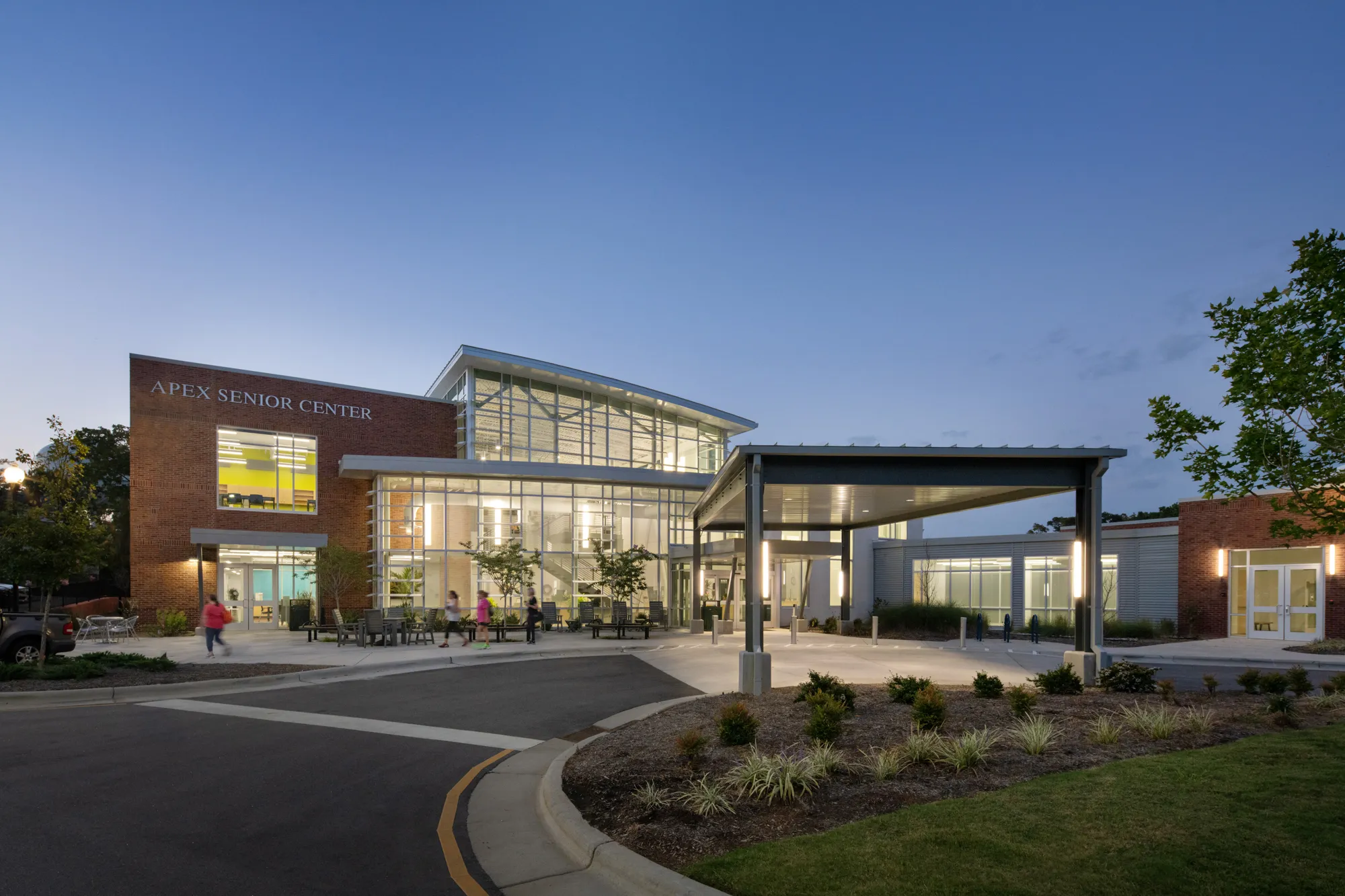 Apex Senior Center - a modern 28,000-square-foot facility serving active adults in Apex, NC