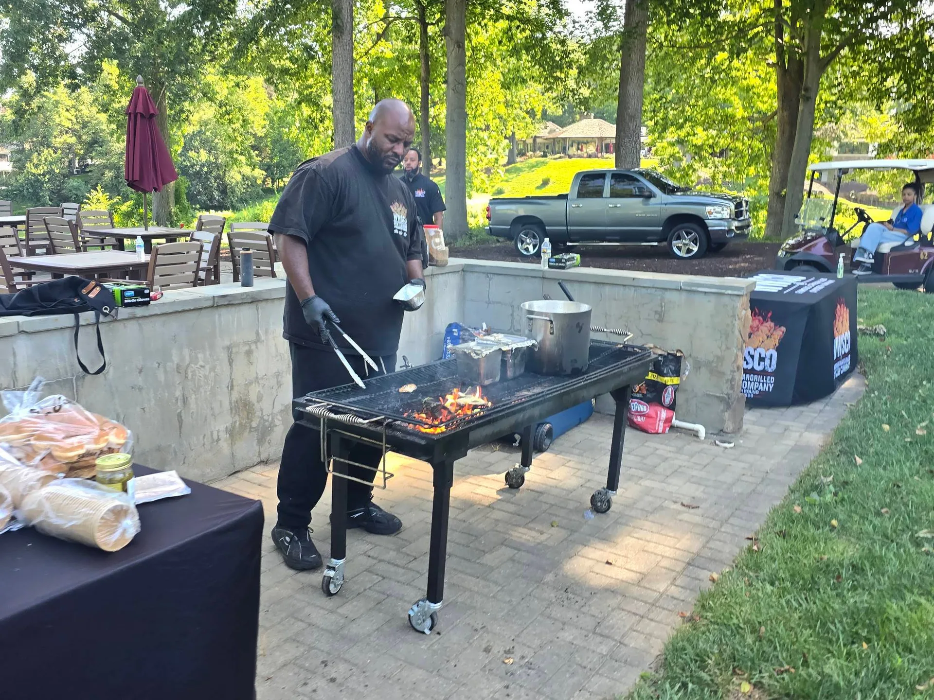 WhoXWans Smoke cooking chargrilled and smoked dishes over an open flame at the tournament