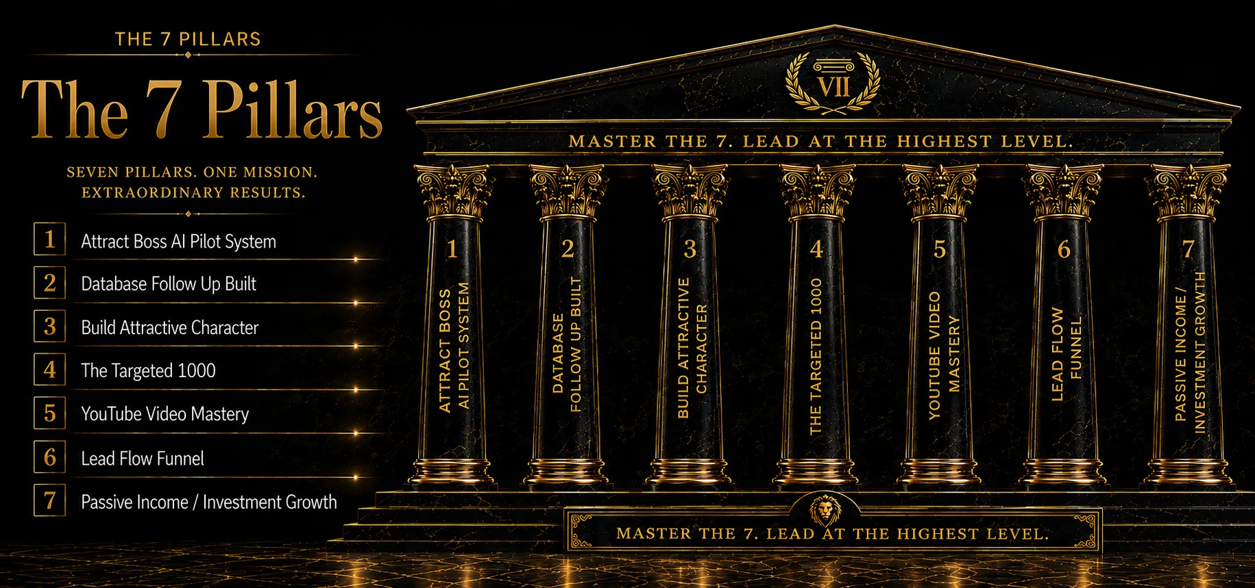 The 7 Pillars of The Attract System, the framework Coach Randy Byrd uses to attract and recruit real estate agents to a team