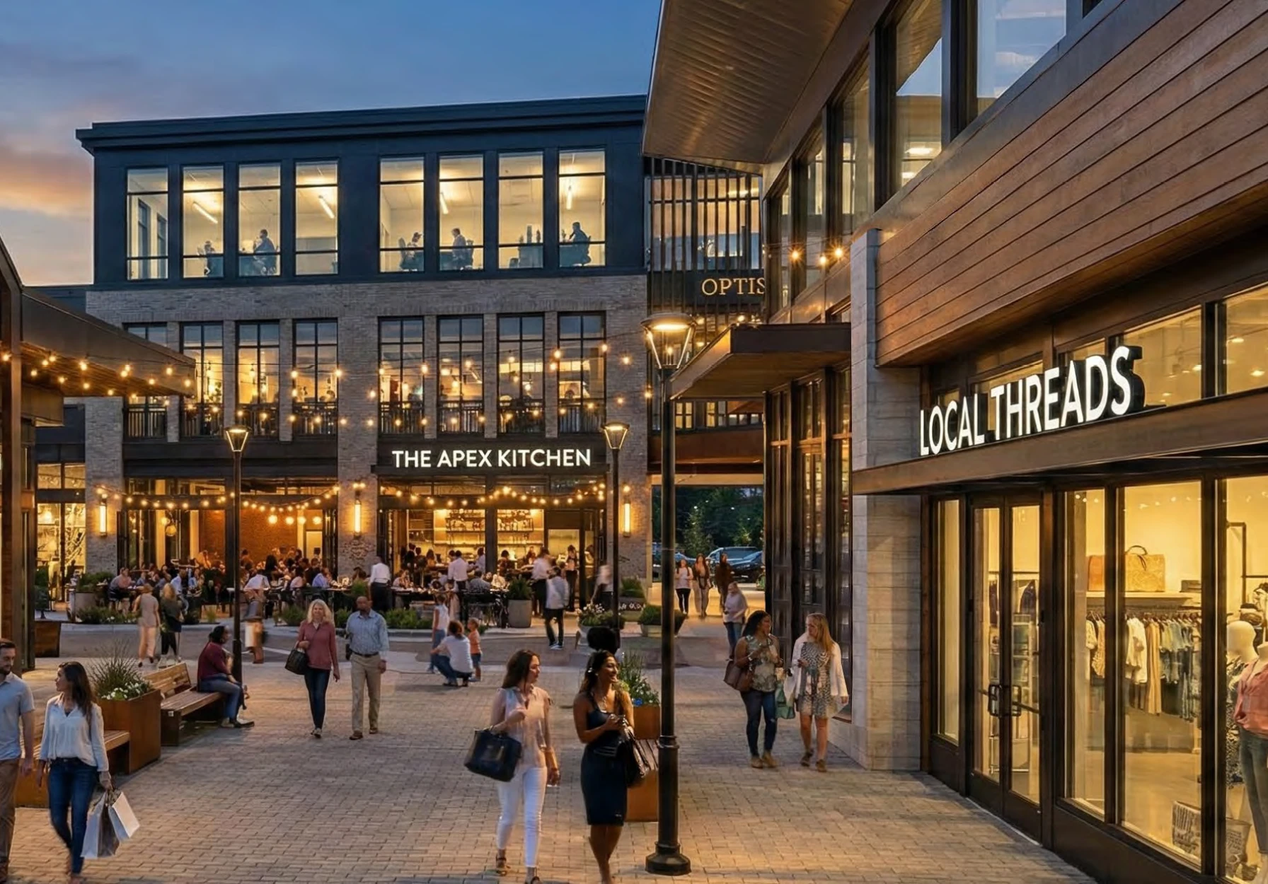 Veridea retail development along the US-1 growth corridor in western Apex