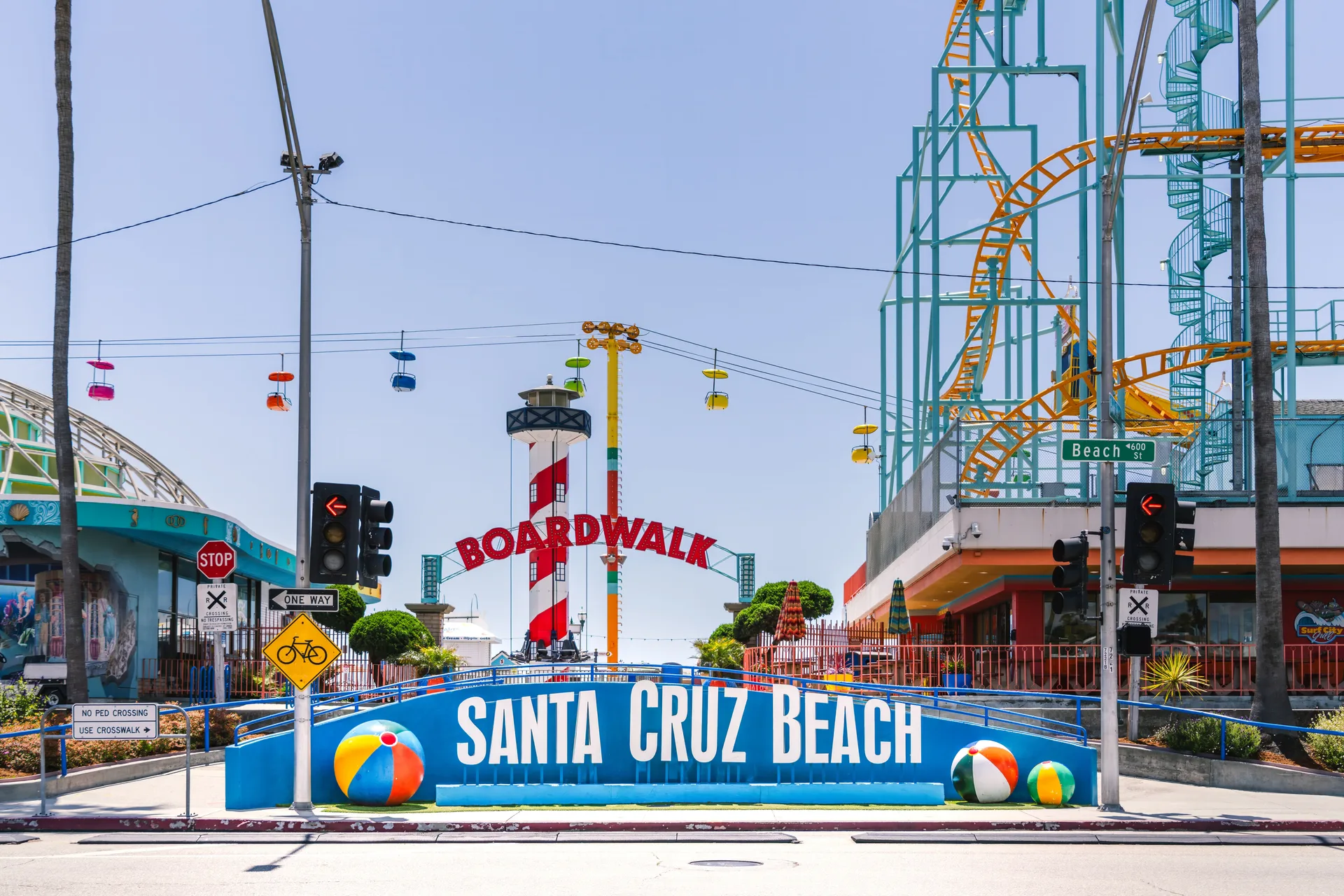 Scenic view of Santa Cruz, California