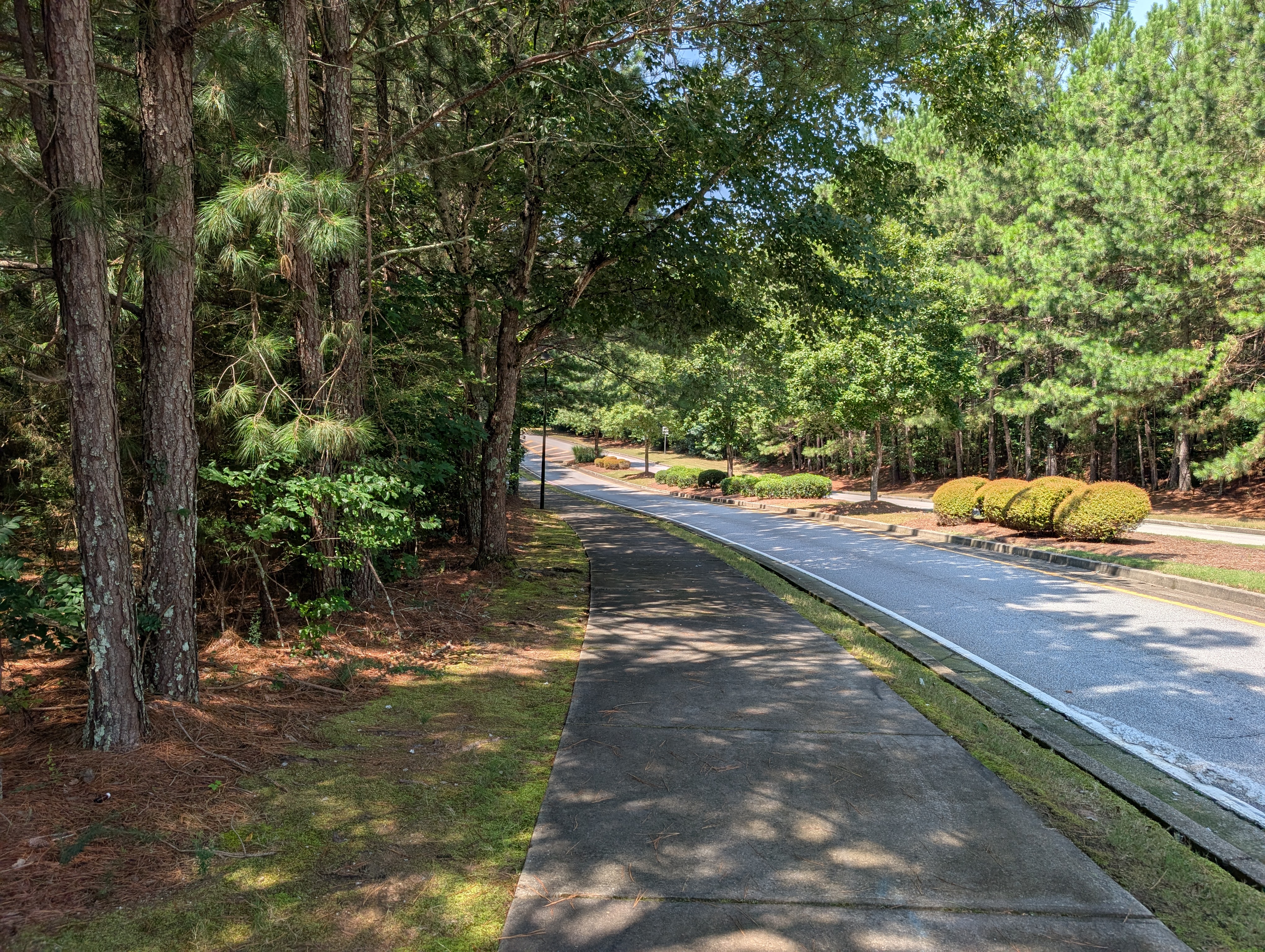 6.13-acre Brookmont Parkway development site in Douglasville, Georgia showing the surveyed parcels and surrounding residential area