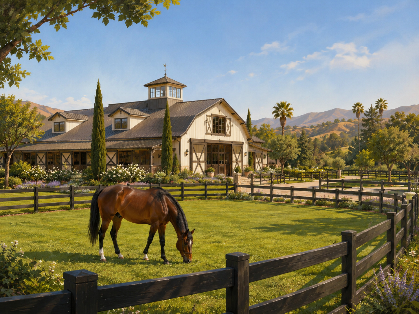 Horseback riding trail through the Santa Rosa Plateau near La Cresta in Murrieta California
