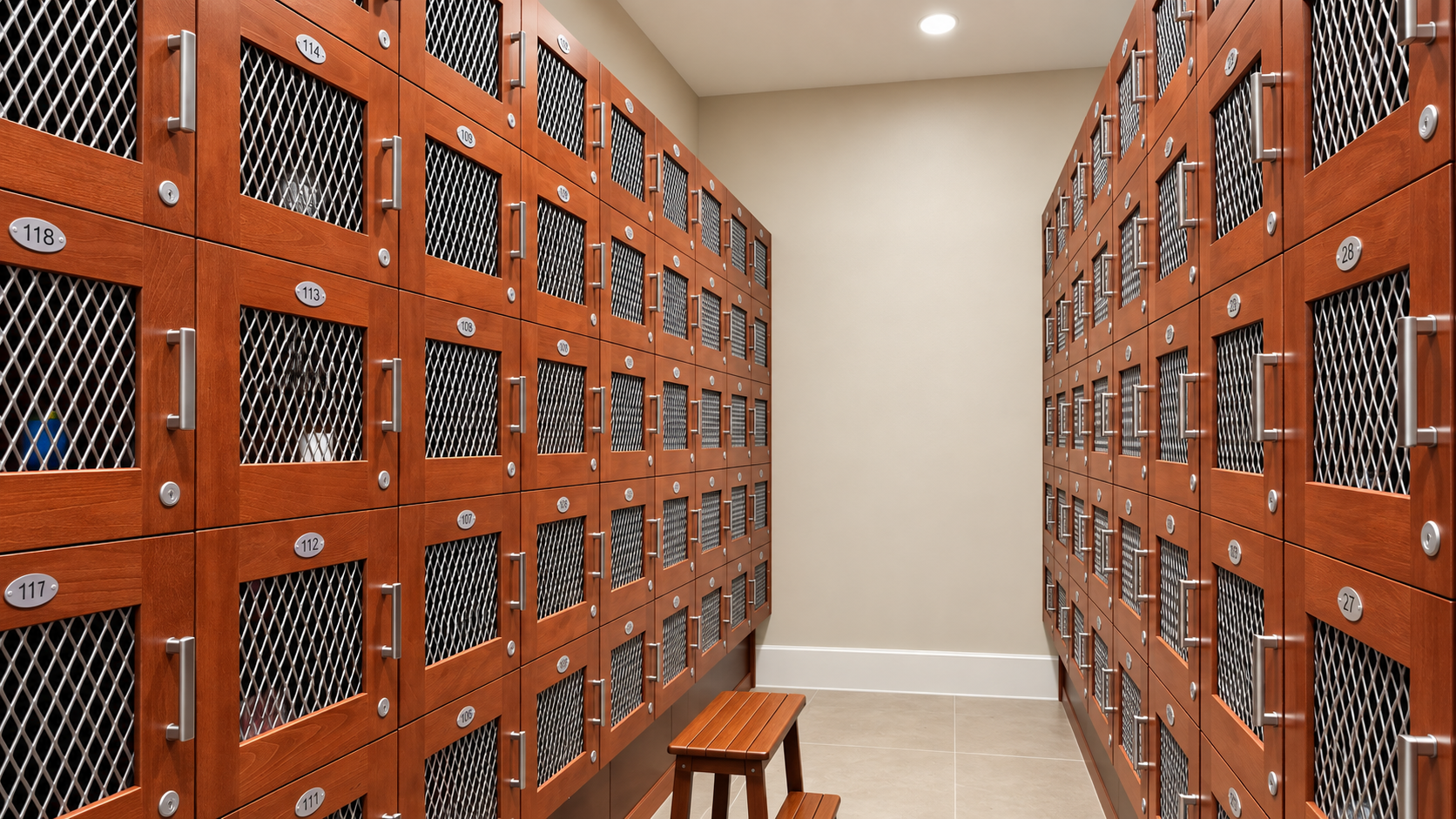Wine lockers at Club Liberty, Summit at Liberty, Rio Vista