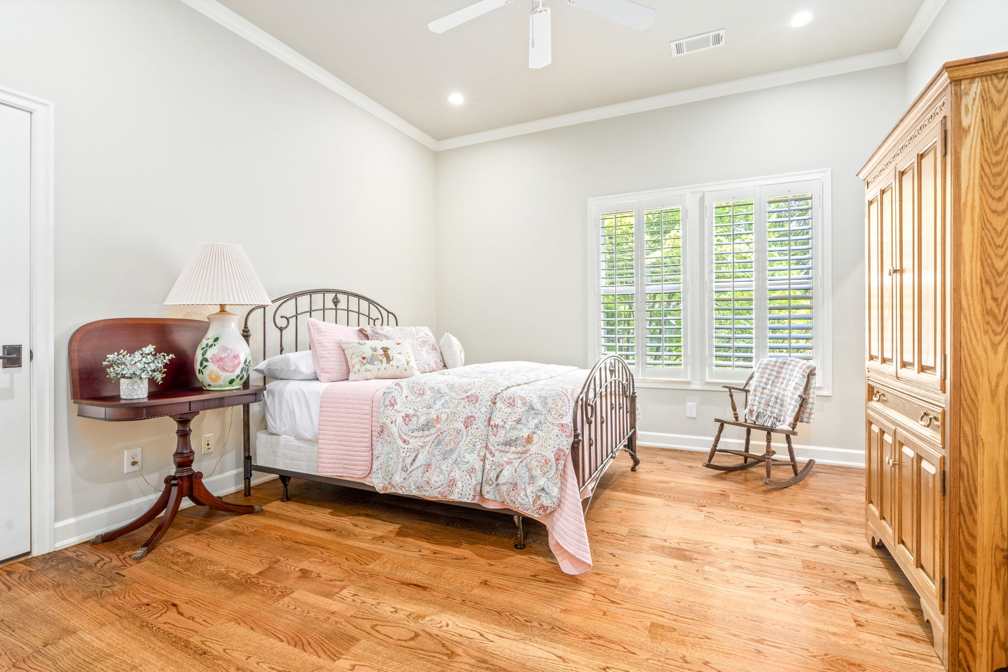 Guest bedroom with comfortable bedding