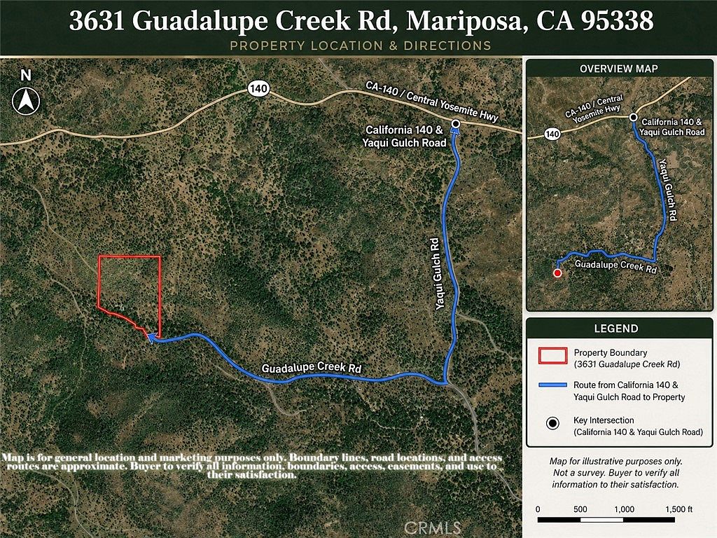 Shed structure on the Mariposa parcel with natural surroundings