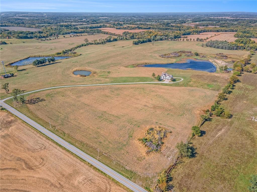 Aerial view of Northland acreage