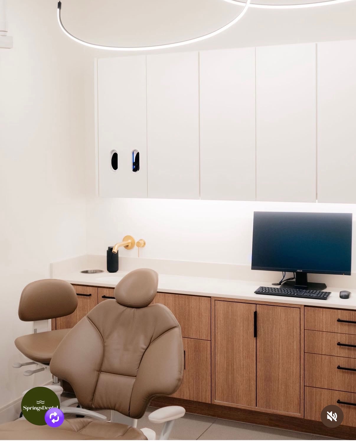 Private treatment room at Springs Dental in Summerlin — modern, comfortable, and calming