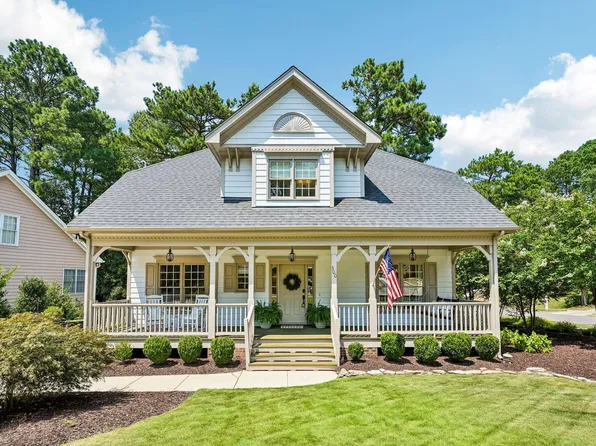 Front porch of a home in Scotts Mill, Apex NC