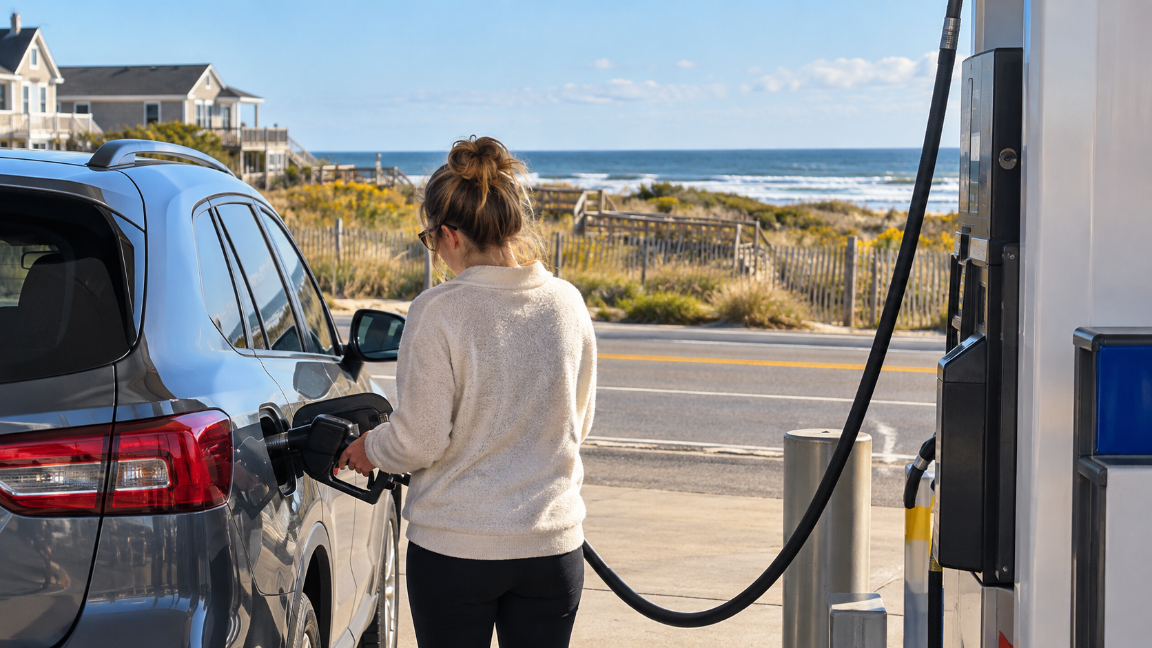 Graphic about gas prices at the Jersey Shore and across New Jersey