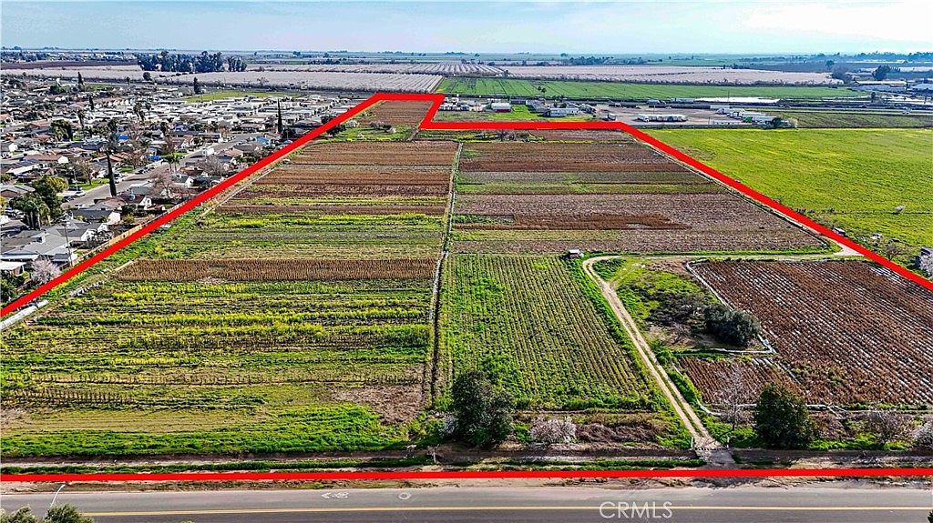 Drone view of the property showing Highway 99 visibility and access